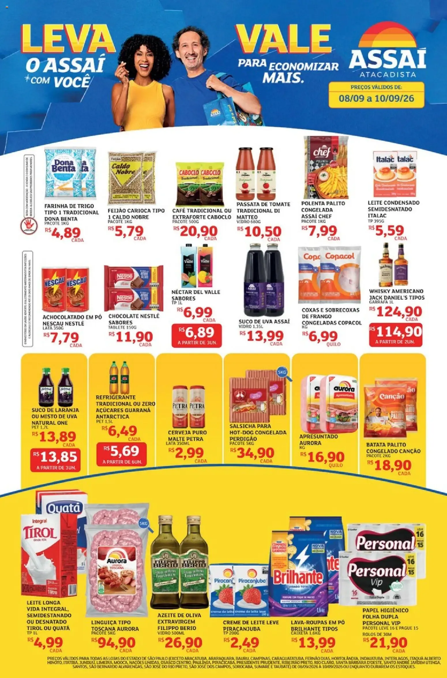 Encarte de Assaí Atacadista ofertas - SP de 08/09/2026 | Promoções Online 8 de setembro até 10 de setembro 2026 - Pagina 1
