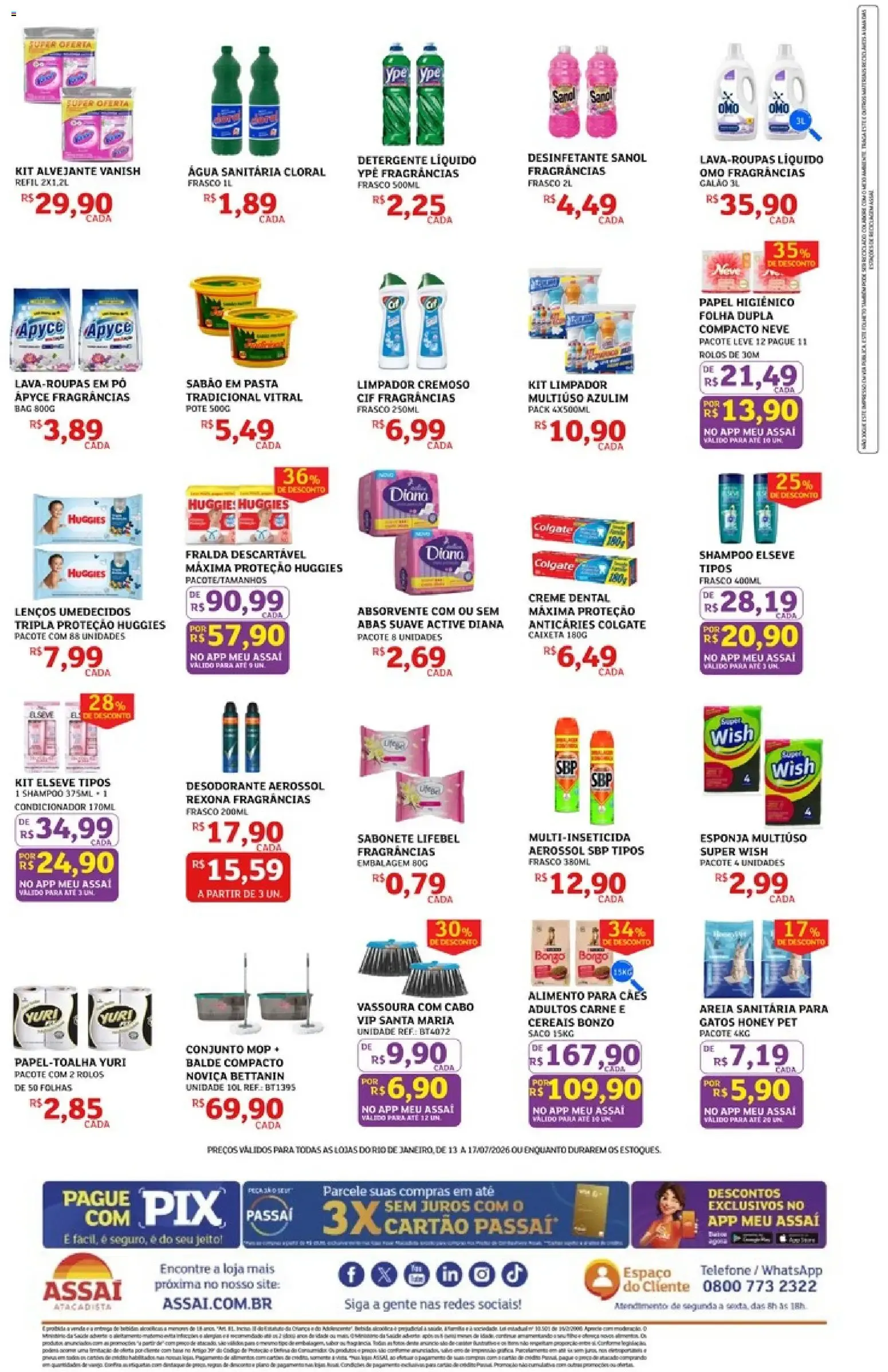 Encarte de Assaí Atacadista ofertas - RJ de 13/07/2026 | Promoções Online 13 de julho até 17 de julho 2026 - Pagina 4