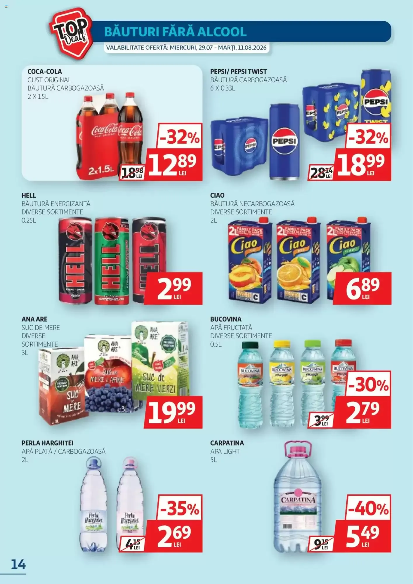 Catalog Catalog Auchan de la 29 iulie până la 11 august 2026 - Revista Pagina 14