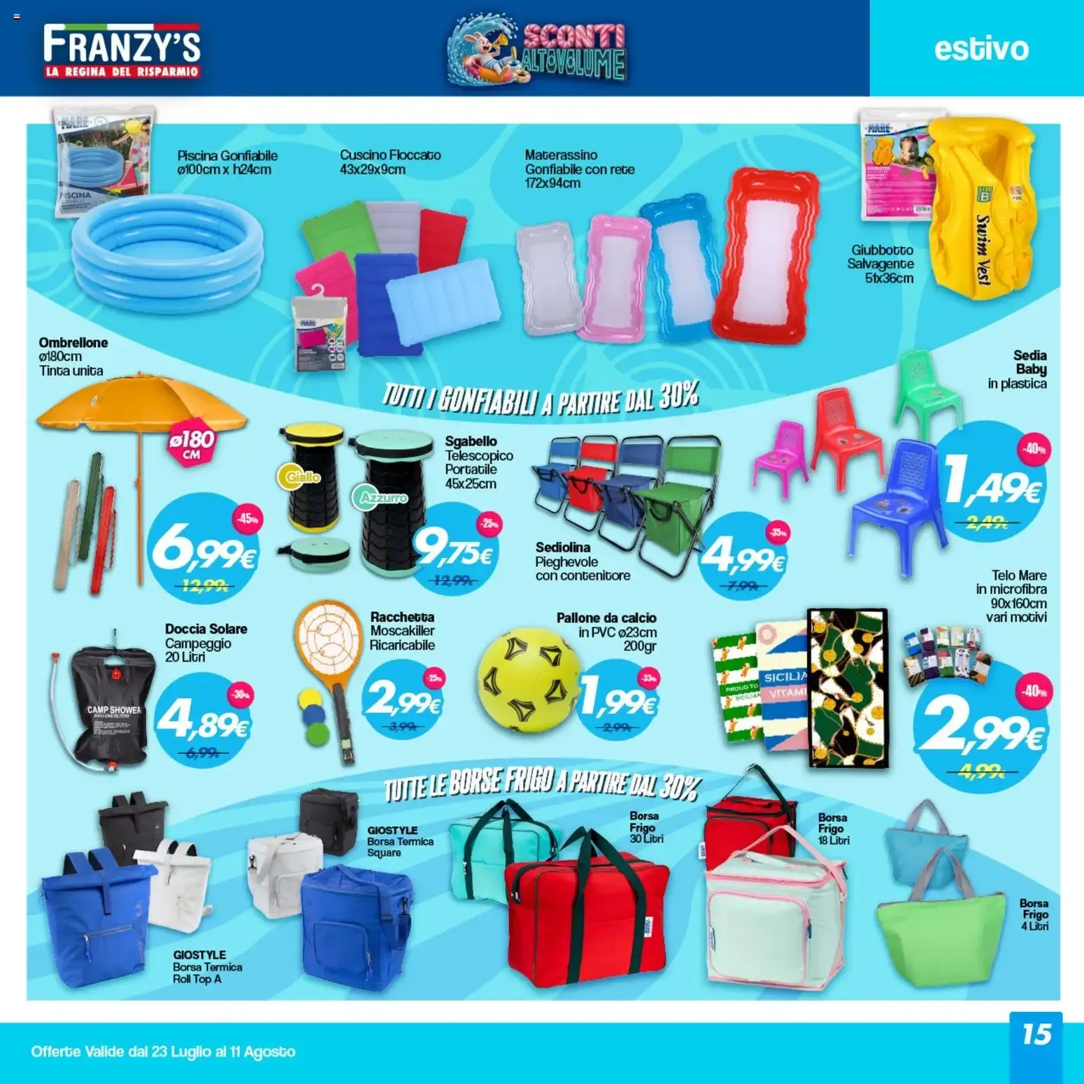 Franzy's Sconti Altovolume da 23 luglio a 11 agosto di 2026 - Pagina del volantino 15