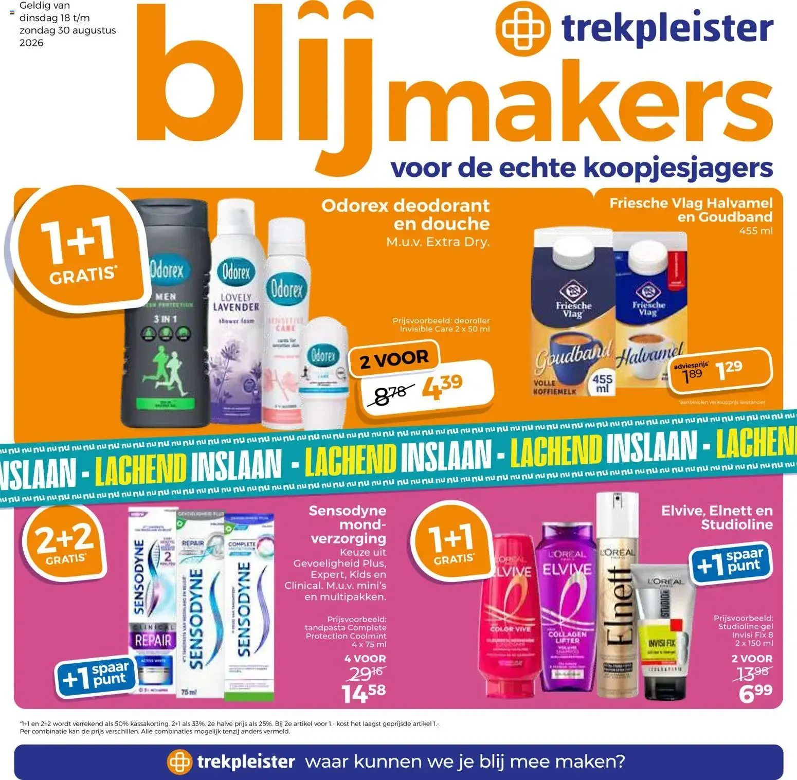 Trekpleister Blijmakers van 18 augustus tot 30 augustus 2026 - Folder pagina 1