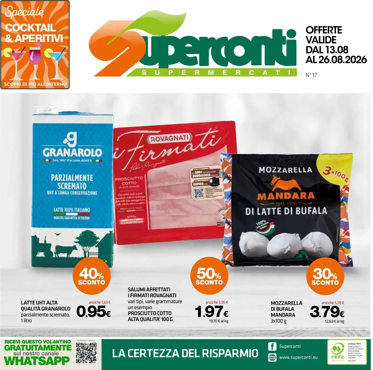 Superconti volantino dal 13/08/2026 - online Offerte