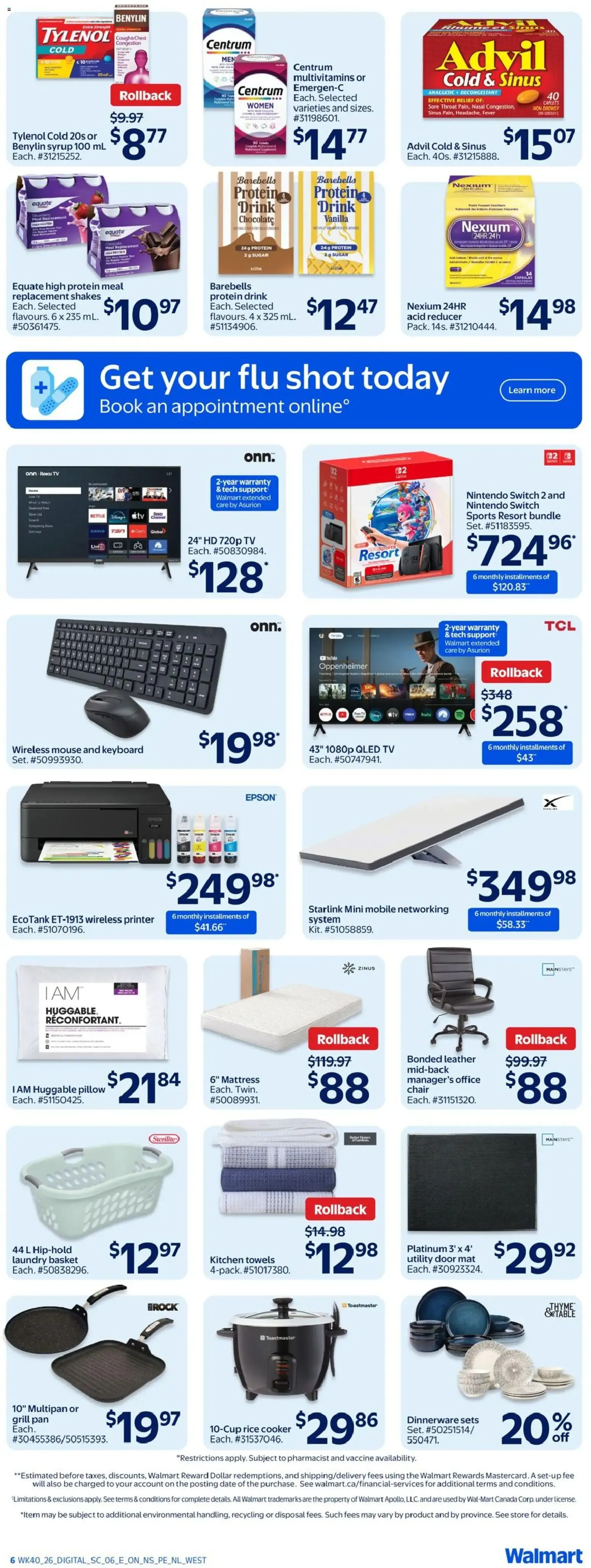 Walmart weekly flyer from Oct 29, 2026 > weekly specials & deals from October 29 to November 4 2026 - flyer page 9