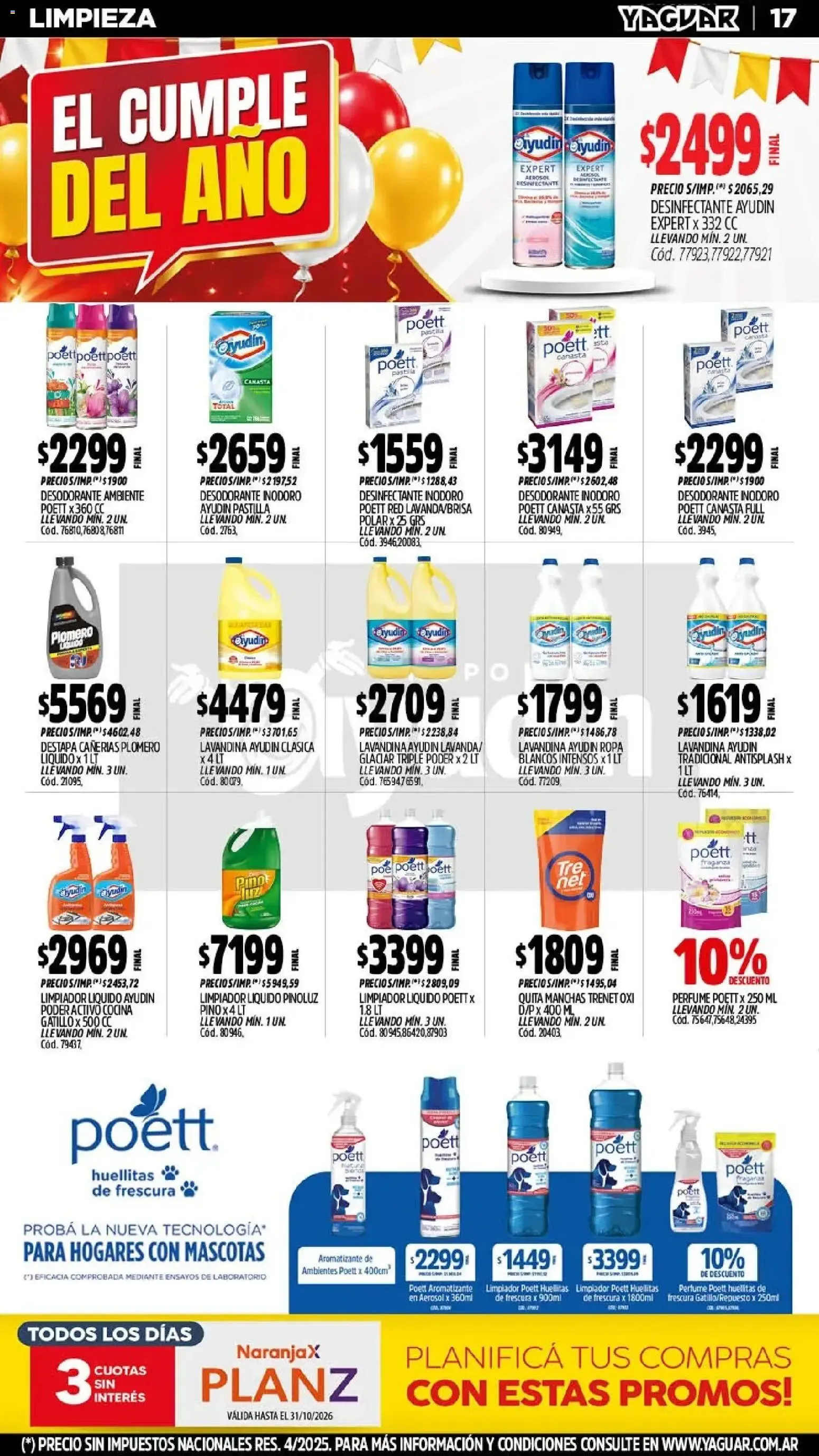 Ofertas de Yaguar - El Cumple del Año 38 26 de octubre al 1 de noviembre 2026 - Página 20 del catálogo