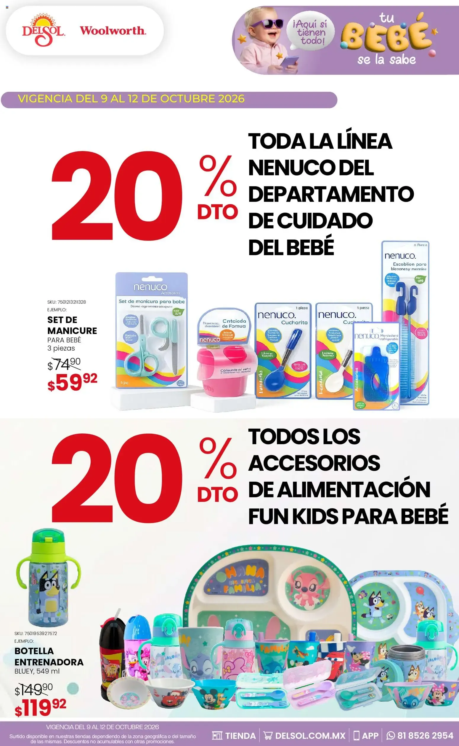 Catálogo de Del Sol y Woolworth catálogo Tu bebé se la sabe (09/10/2026 - 12/10/2026) - catálogo en línea 9 de octubre al 12 de octubre 2026 - Pagina 7