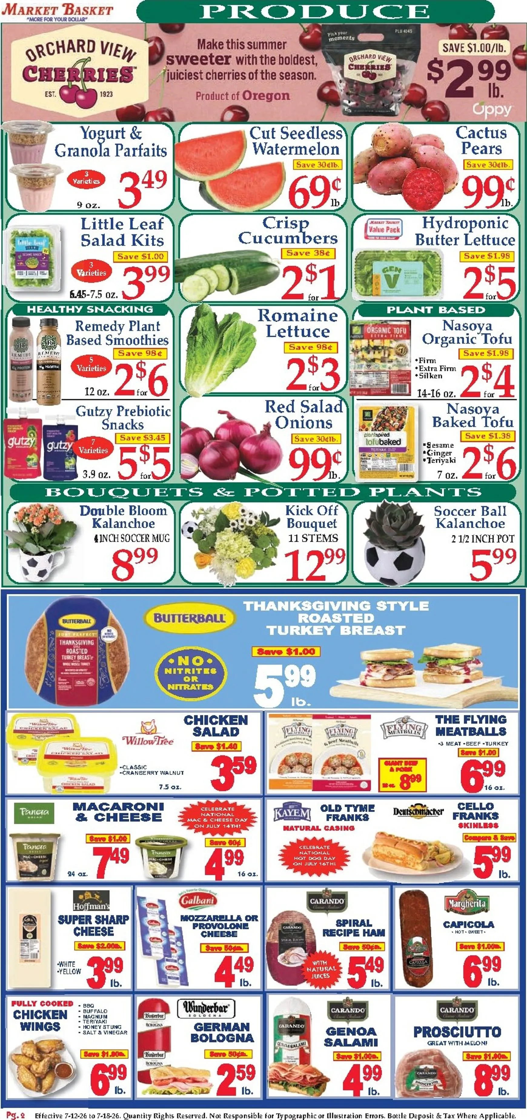 Weekly ad Current Market Basket leaflet valid from Sunday 07/12/2026 to Saturday 07/18/2026 from July 12 to July 18 2026 - Page 2