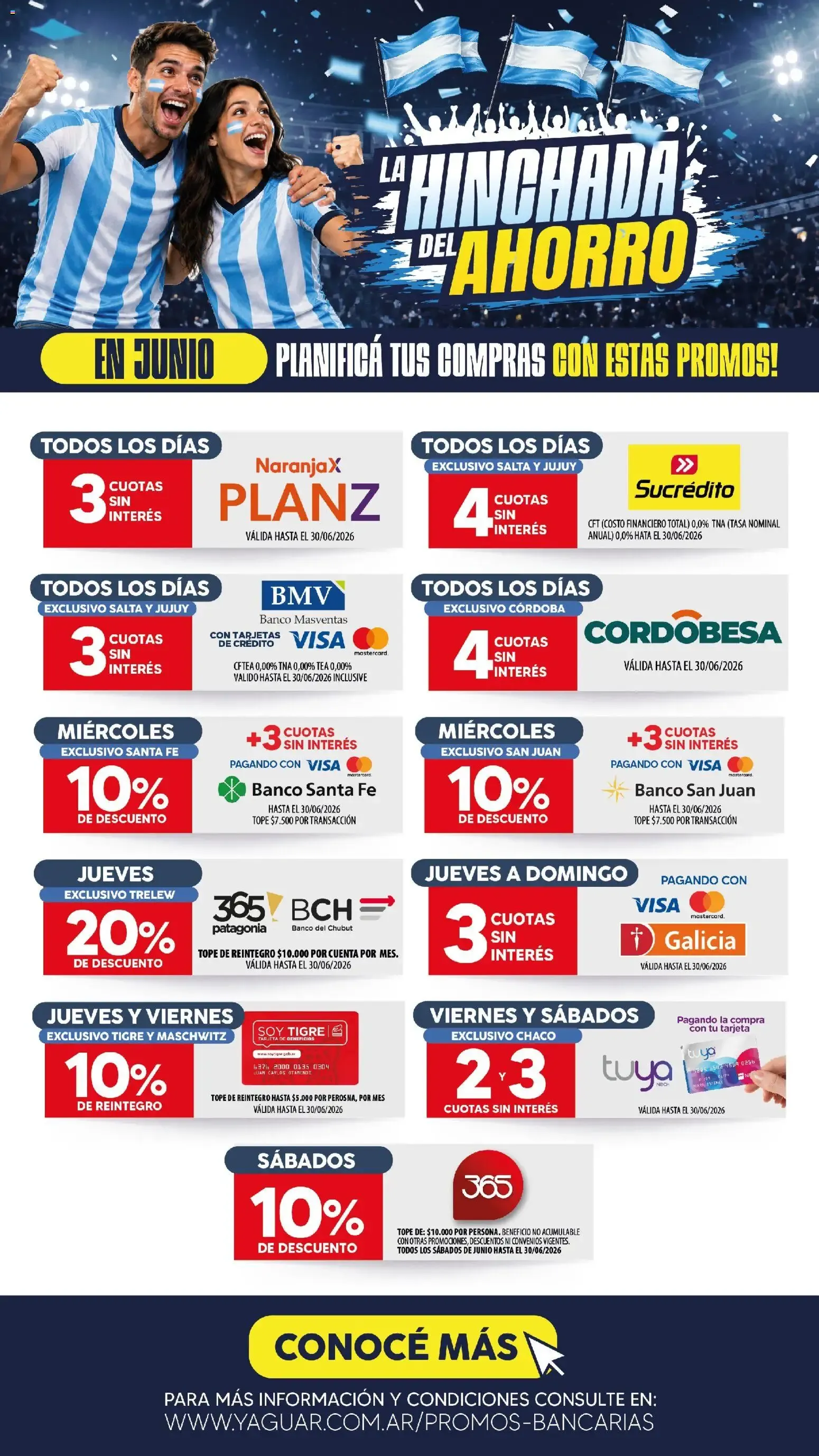 Ofertas de La Hinchada del Ahorro - Planificá tus compras con estas promos en Junio 1 de junio al 30 de junio 2026 - Página 1 del catálogo