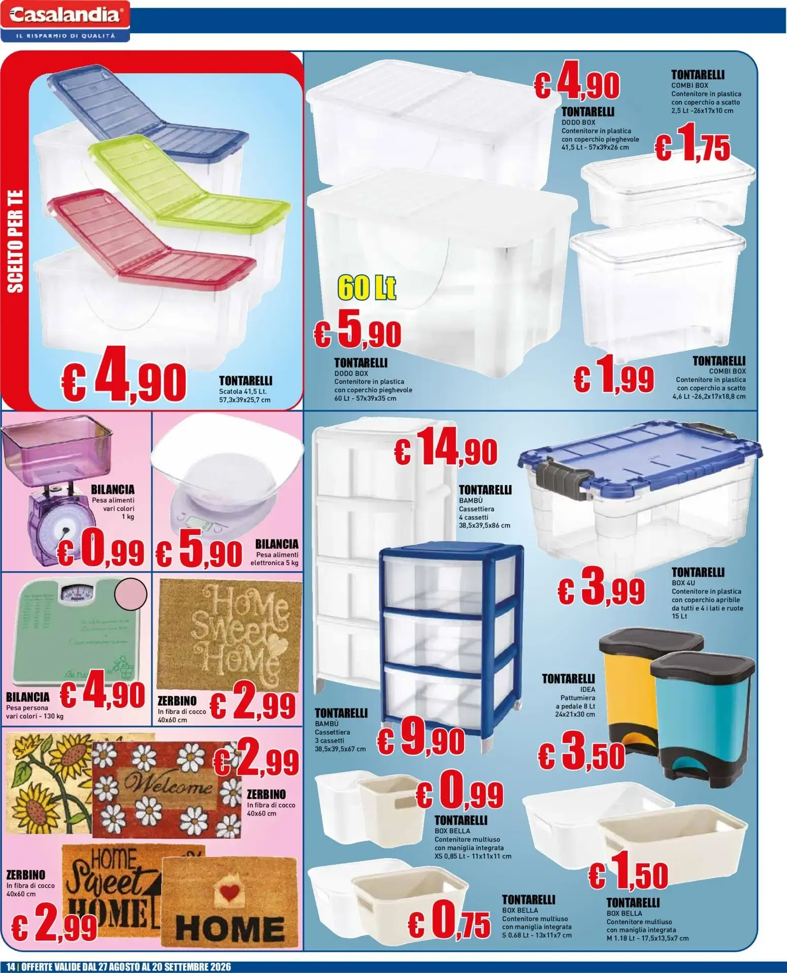 LA SCUOLA DEL RISPARMIO Casalandia da 27 agosto a 20 settembre di 2026 - Pagina del volantino 14