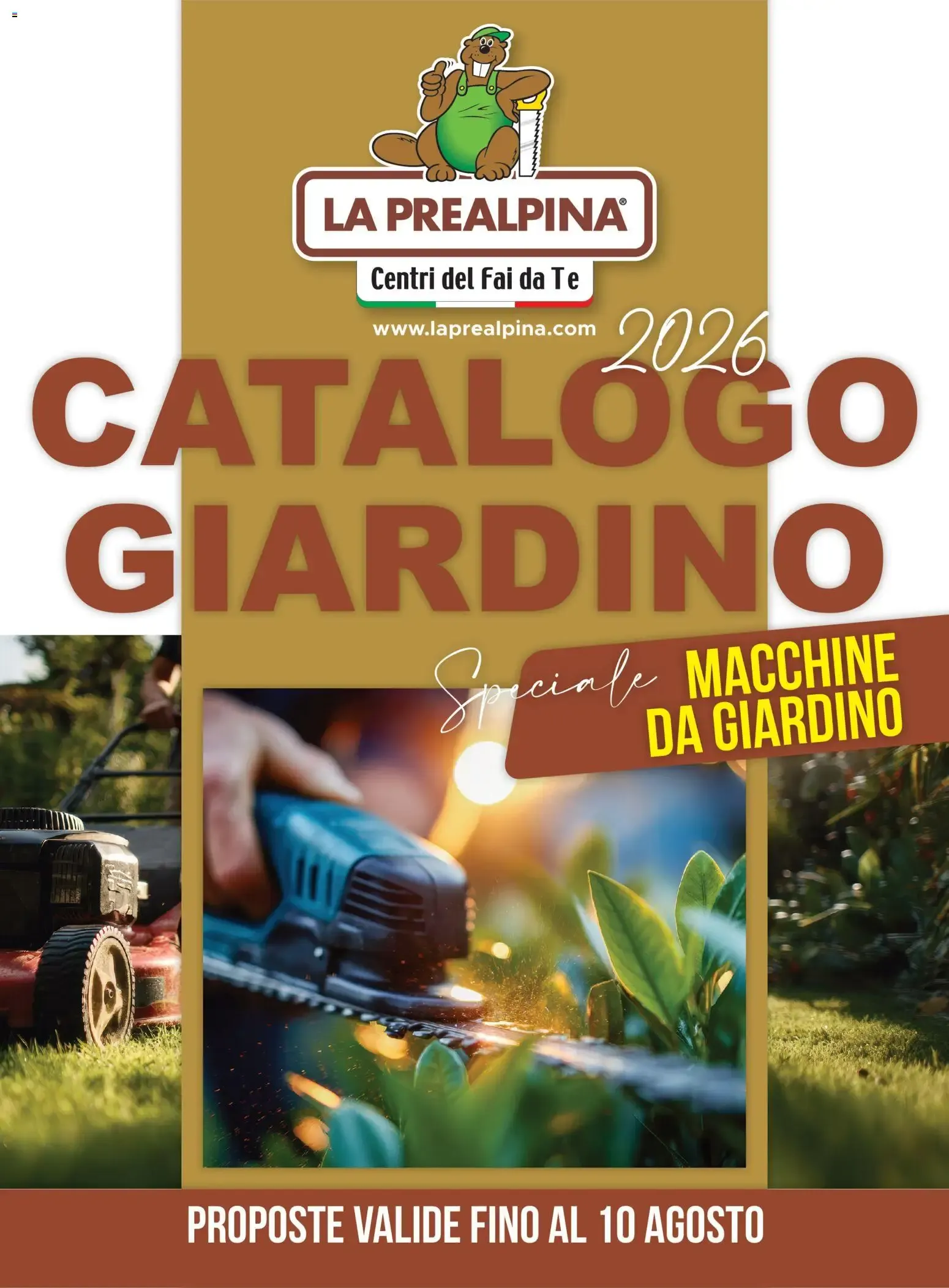 La Prealpina Catalogo Giardino: Speciale Macchine da Giardino 2026 da 8 giugno a 10 agosto di 2026 - Pagina del volantino 1