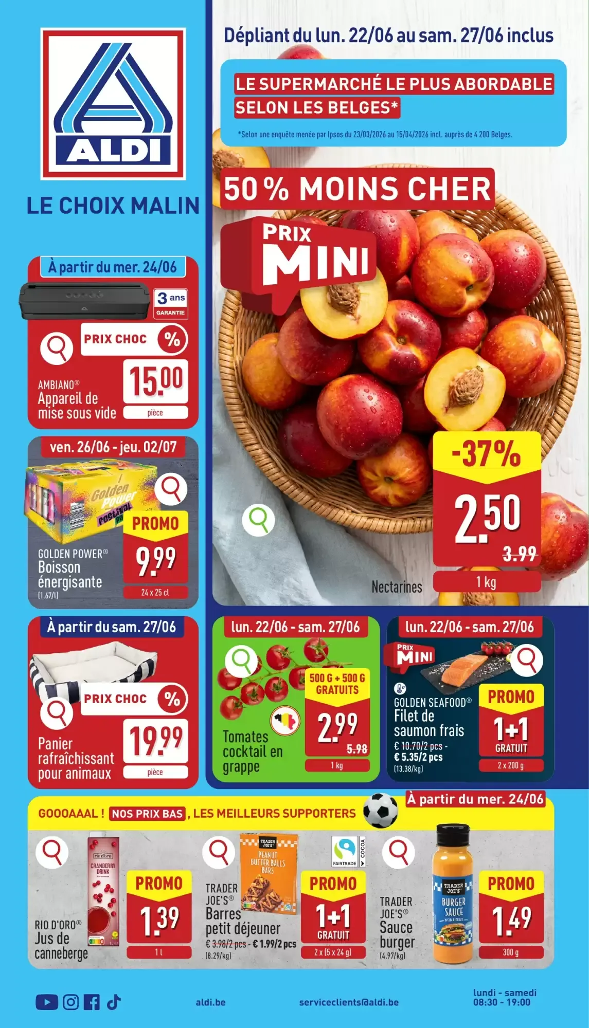 ALDI Dépliant week 26 van 22 juni tot 27 juni 2026 - folder pagina 1