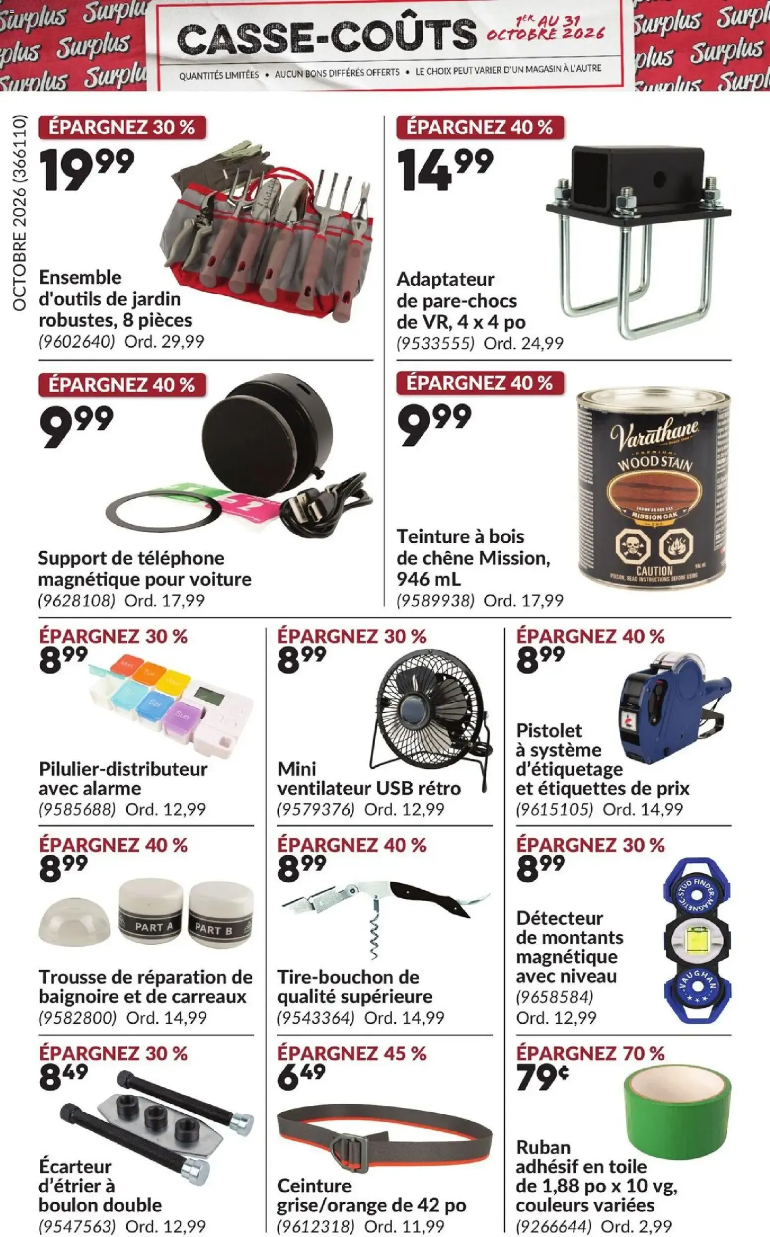 Princess Auto circulaire - Casse-Coûts from Oct 1, 2026 > weekly specials & deals from October 1 to October 31 2026 - flyer page 16