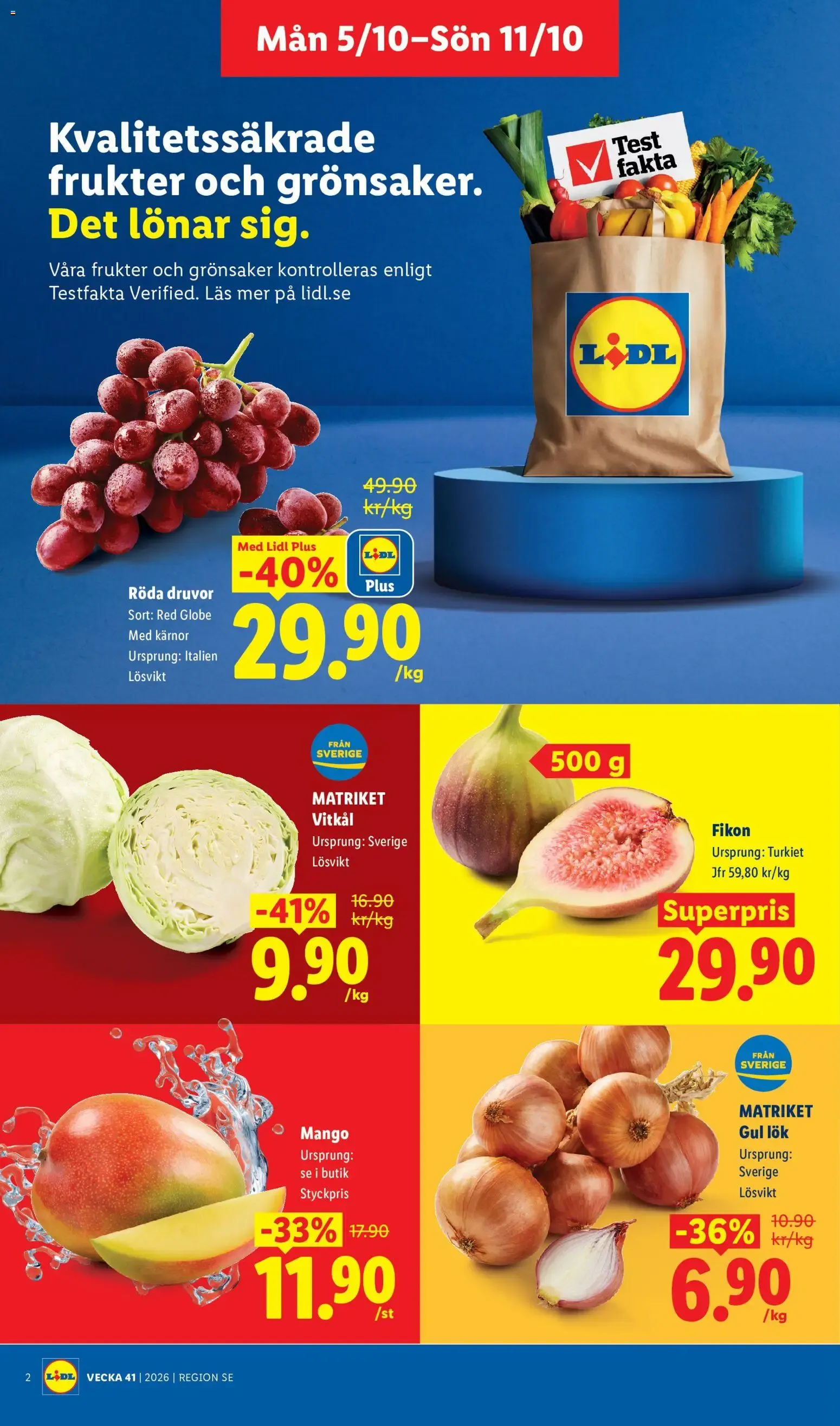 Lidl erbjudanden från 05/10/2026 - 11/10/2026 > Reklamblad nuvarande rabatter från 5 oktober till 11 oktober 2026 - Reklamblad sidor 2