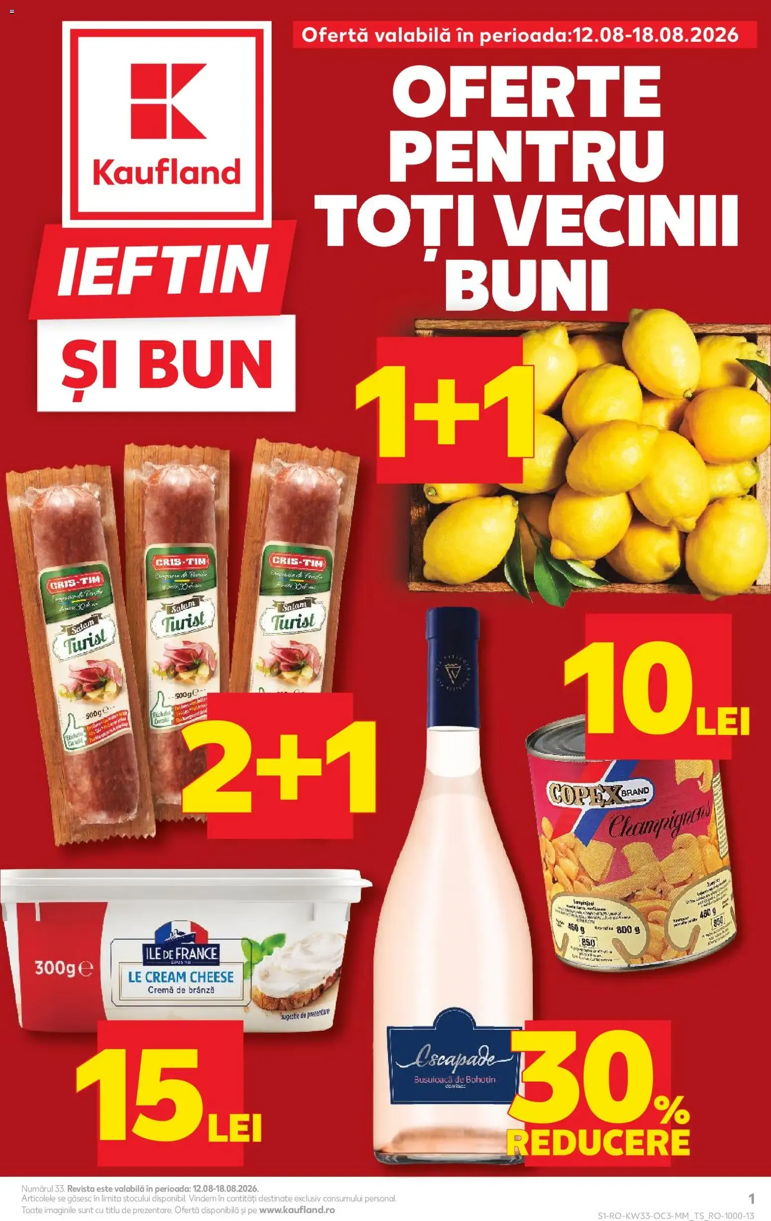 Catalog Kaufland - Oferte Pentru Toți Vecinii Buni de la 12 august până la 18 august 2026 - Revista Pagina 1
