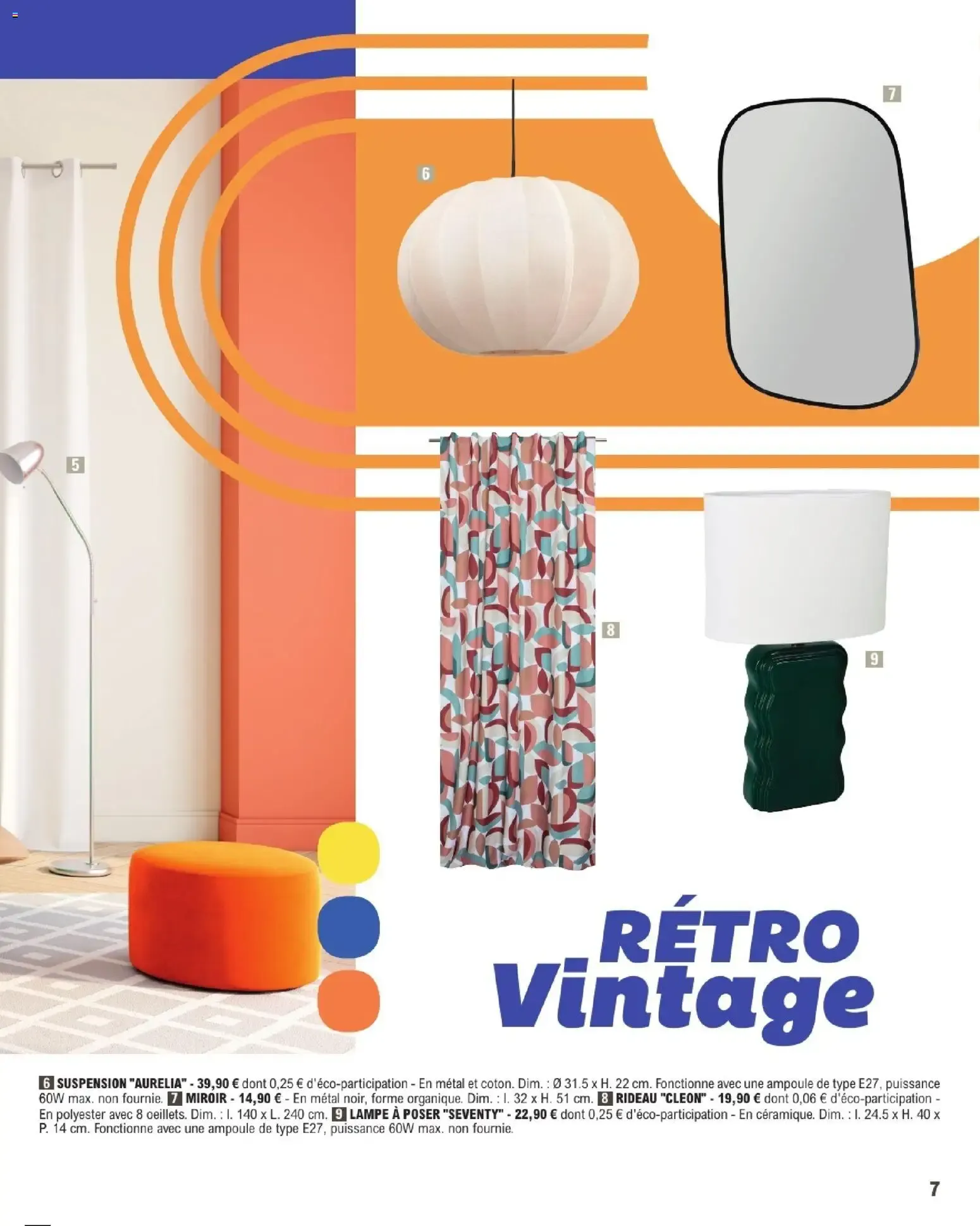 Brico E.Leclerc Guide 2026 Décoration & Luminaire du 20 janvier au 21 février 2026 - Catalogue page 7