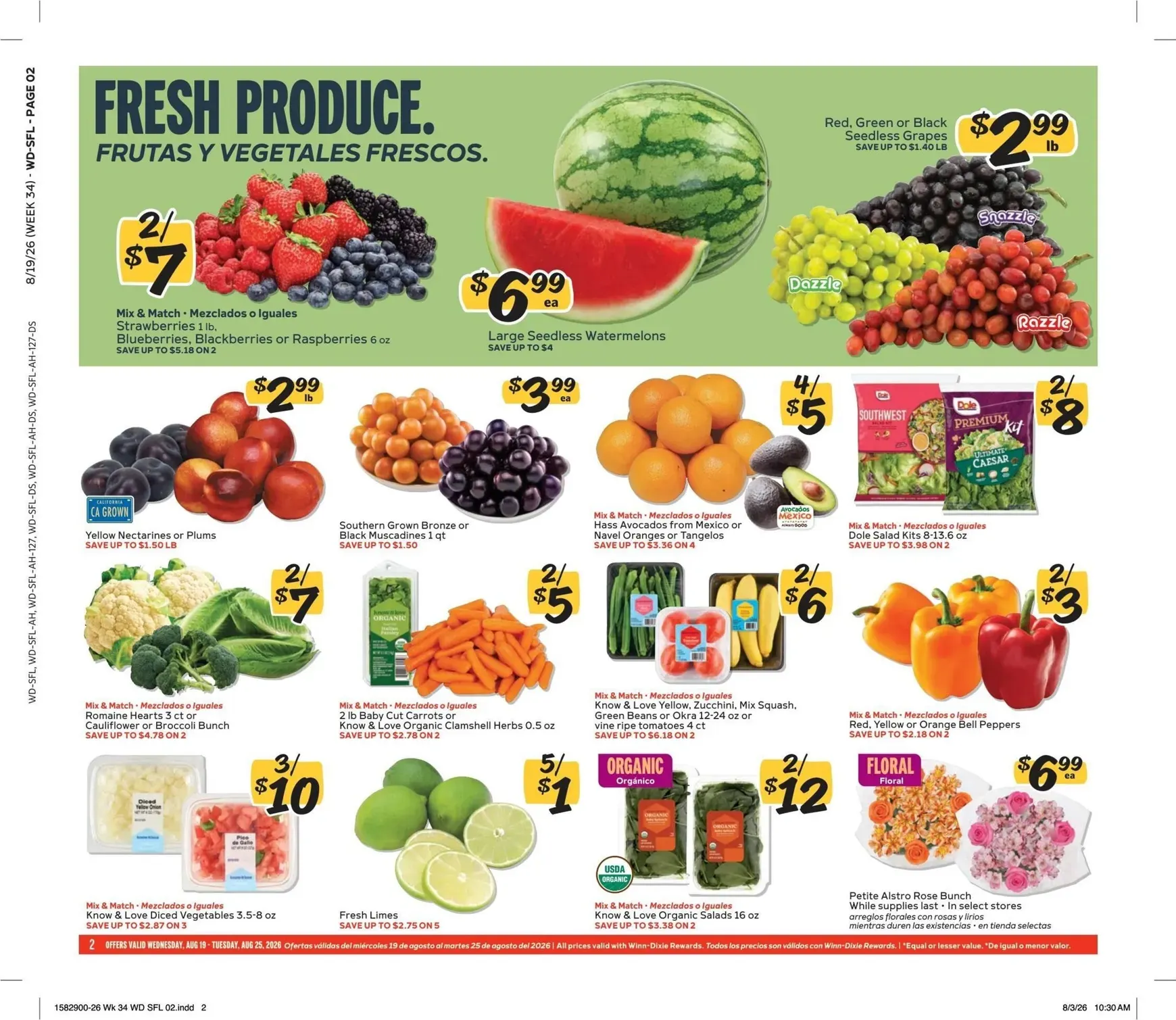 Weekly ad Current Winn-Dixie leaflet valid from Wednesday 08/19/2026 to Tuesday 08/25/2026 from August 19 to August 25 2026 - Page 2