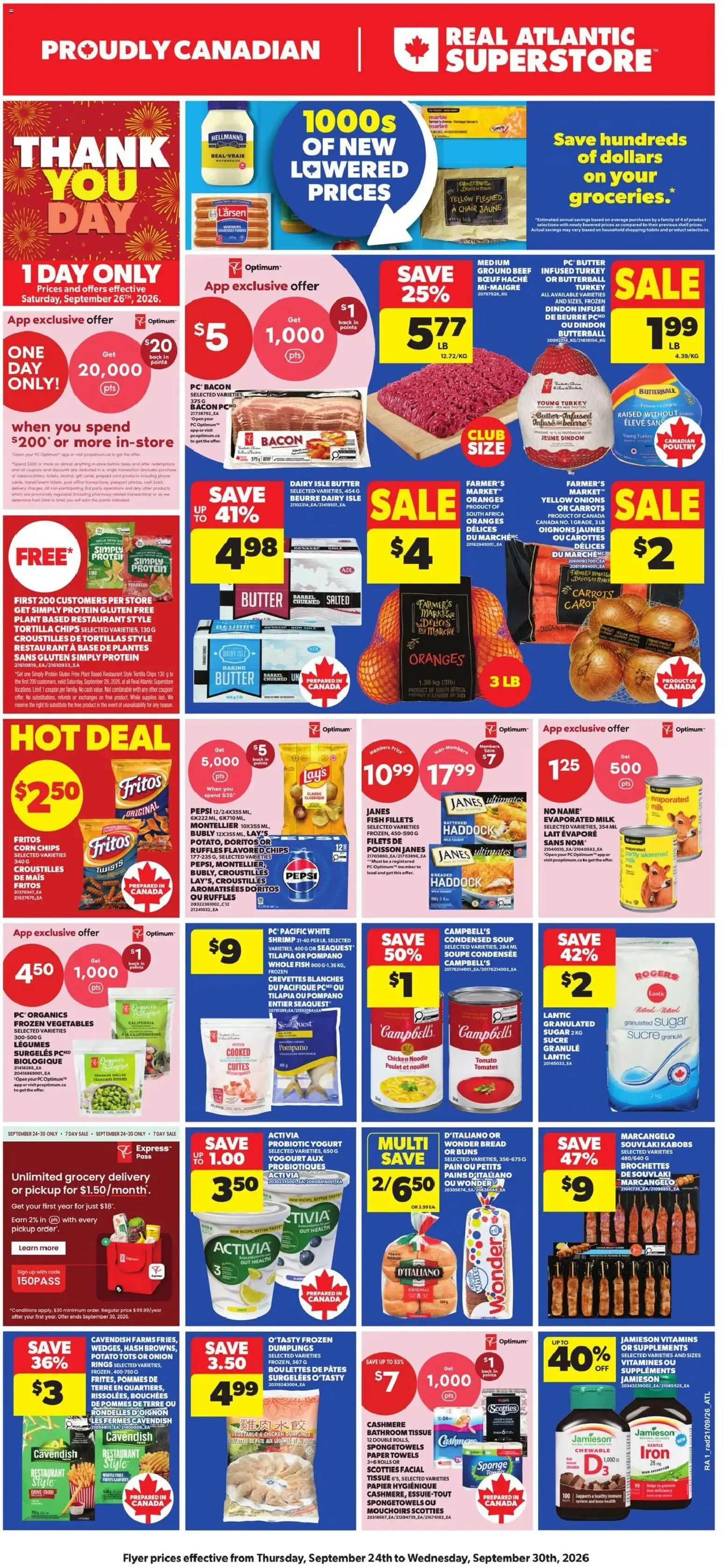 Atlantic Superstore weekly flyer / circulaire from Sep 24, 2026 > weekly specials & deals from September 24 to September 30 2026 - flyer page 4