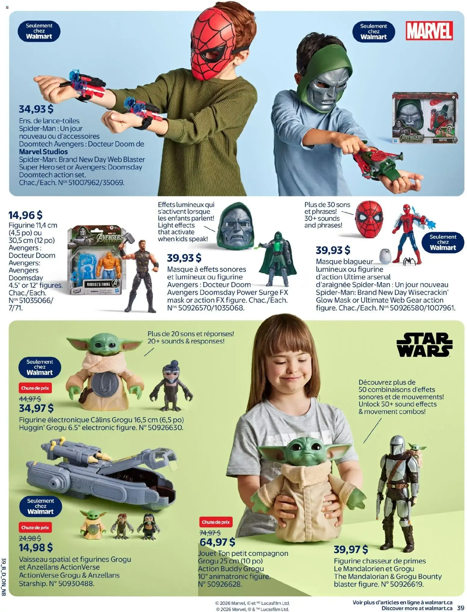 Walmart circulaire - Livret des jouets from Oct 15, 2026 > weekly specials & deals from October 15 to December 23 2026 - flyer page 51