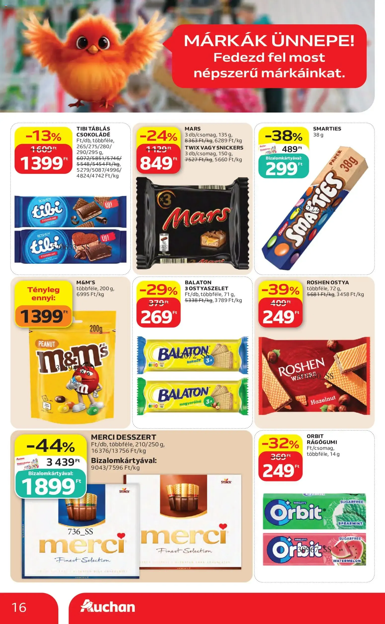 Katalógus Auchan hipermarket: Márkák Ünnepe! július 23.-tól július 29.-ig 2026. - Oldal 16