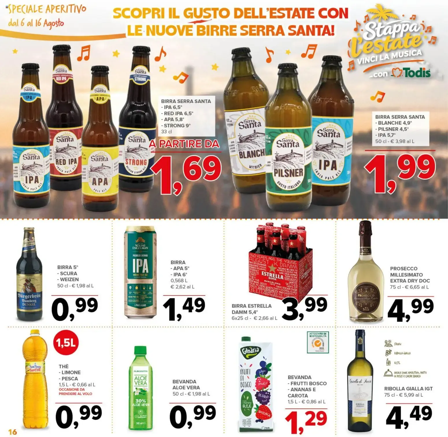 Nuovo Todis volantino Lazio dal 06/08/2026 > offerte anteprima 🛍️ da 6 agosto a 16 agosto di 2026 - Pagina del volantino 16