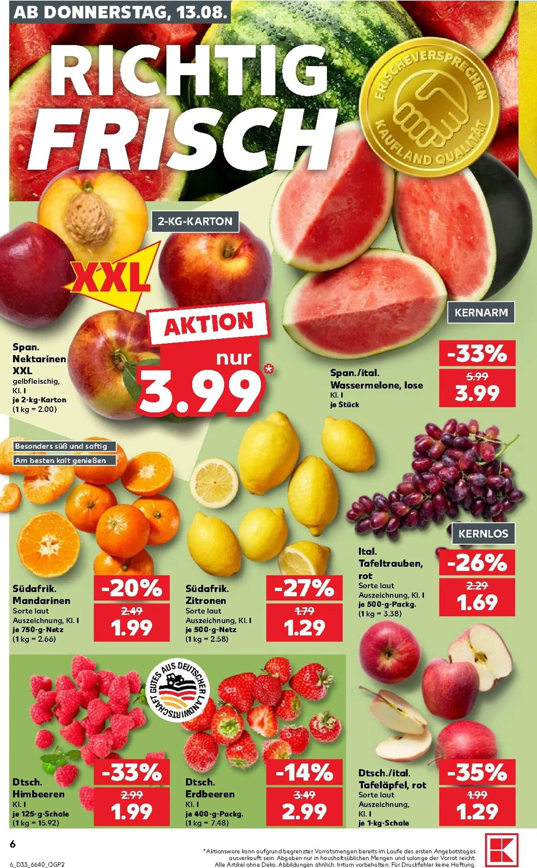 Neuer Kaufland Prospekt – von Donnerstag 13.08.2026 bis Mittwoch 19.08.2026 von 13. August bis 19. August 2026 - Prospekt seite 6