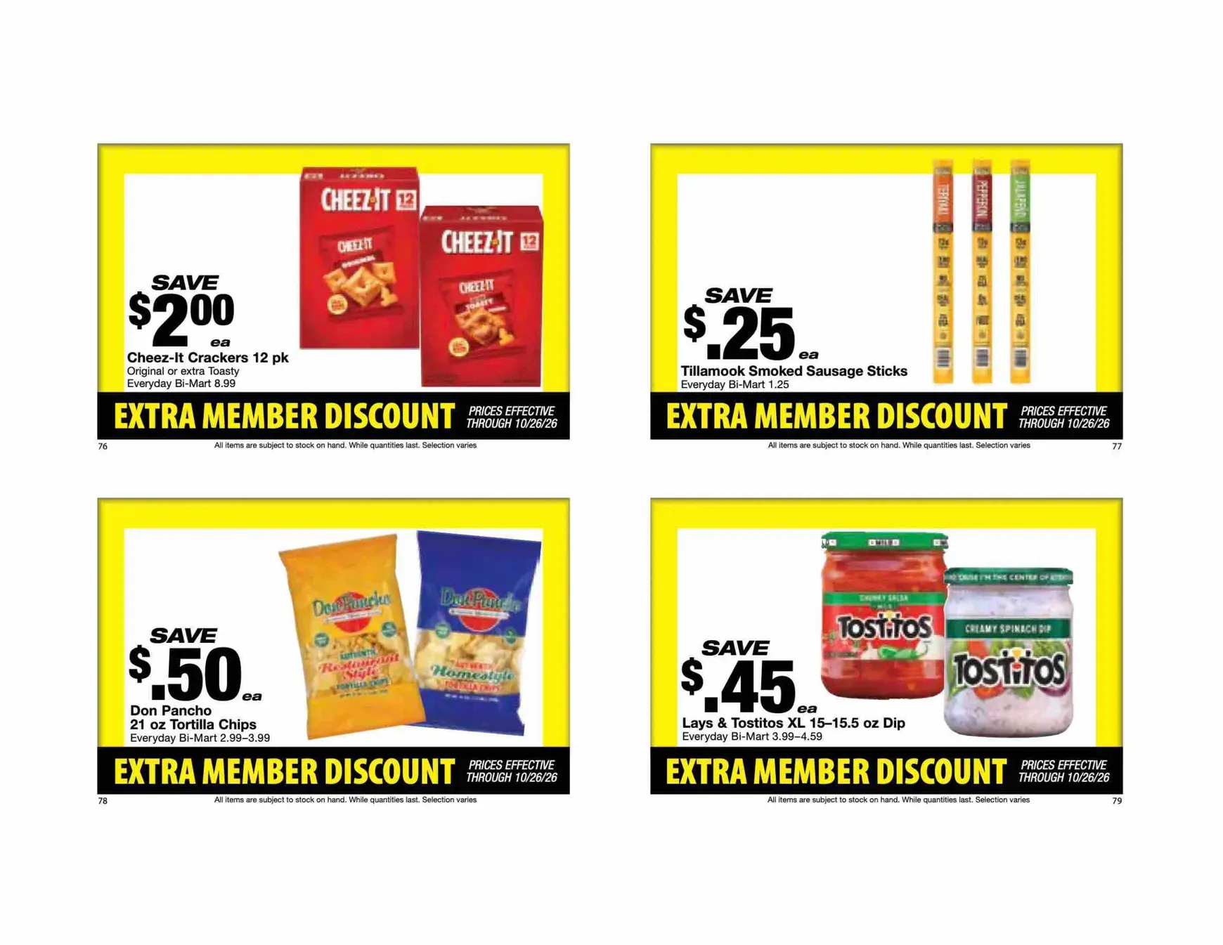 Weekly ad Current Bi-Mart - Extra member discount leaflet valid from Tuesday 10/13/2026 to Monday 10/26/2026 from October 13 to October 26 2026 - Page 21
