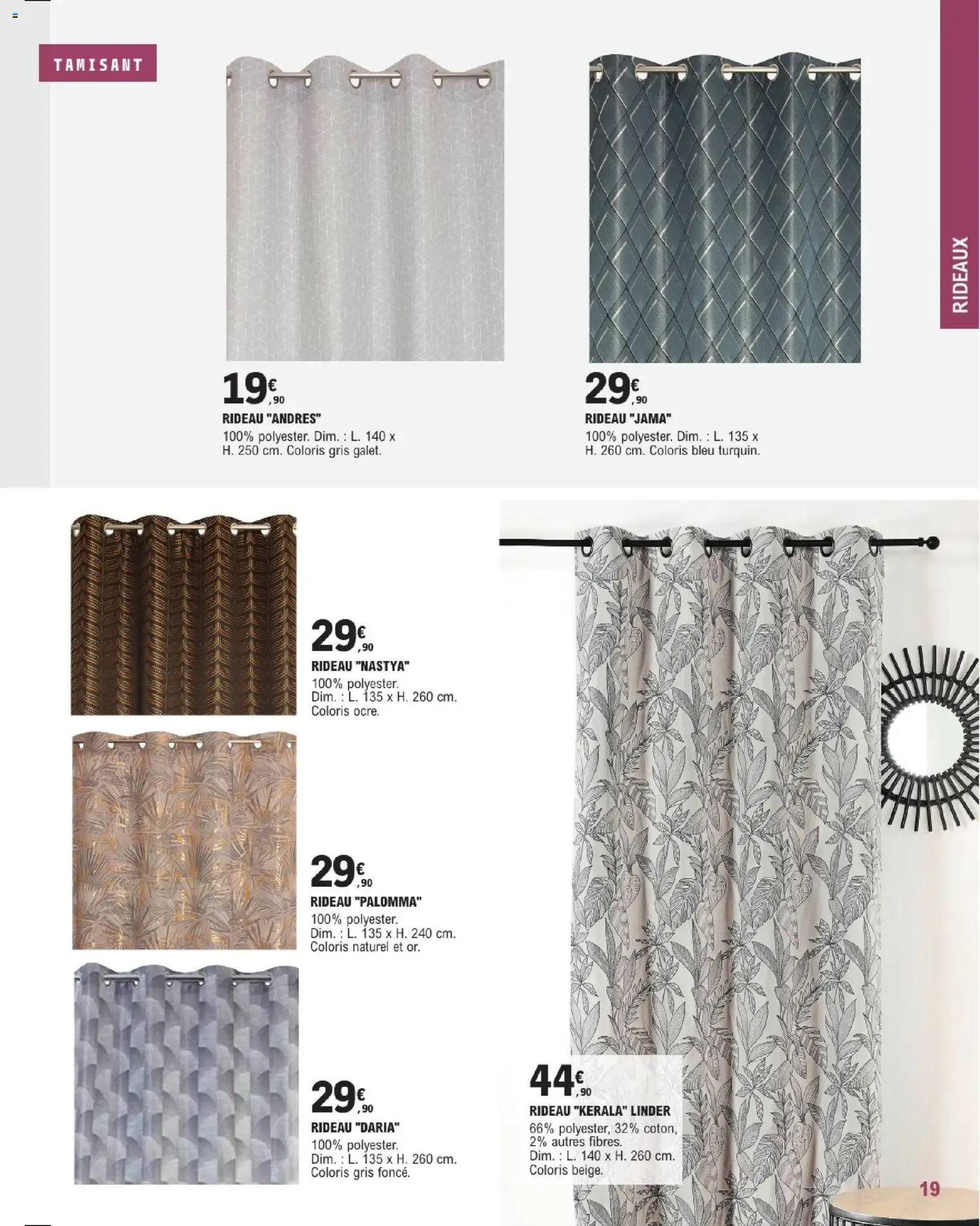 Brico E.Leclerc Guide 2026 Décoration & Luminaire du 20 janvier au 21 février 2026 - Catalogue page 19