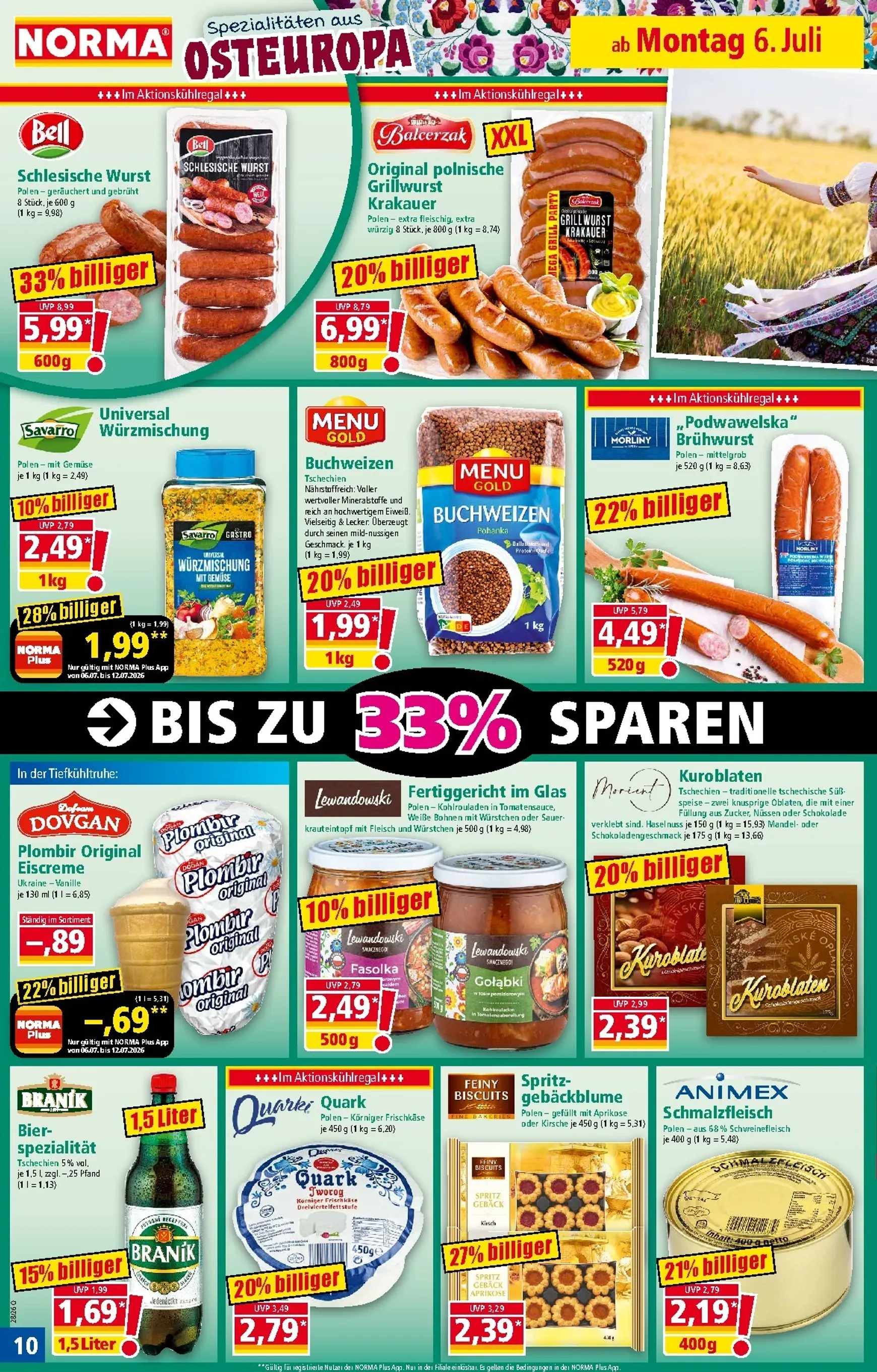 Norma Prospekt nächste Woche – von Montag 06.07.2026 bis Samstag 11.07.2026 von 6. Juli bis 11. Juli 2026 - Prospekt seite 10