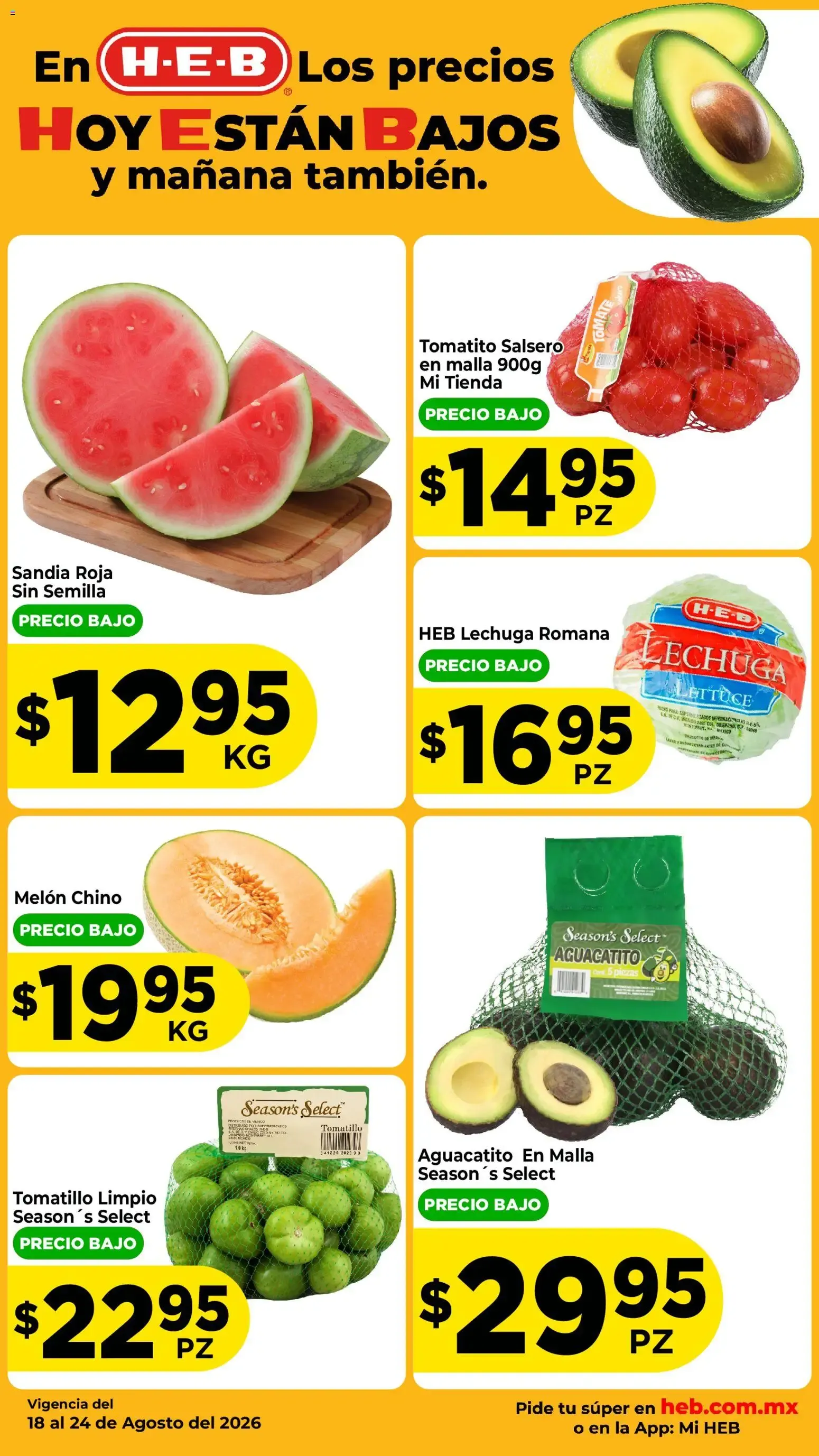 Catálogo de En H-E-B Los precios HOY ESTÁN BAJOS y mañana también. 18 de agosto al 20 de agosto 2026 - Pagina 2