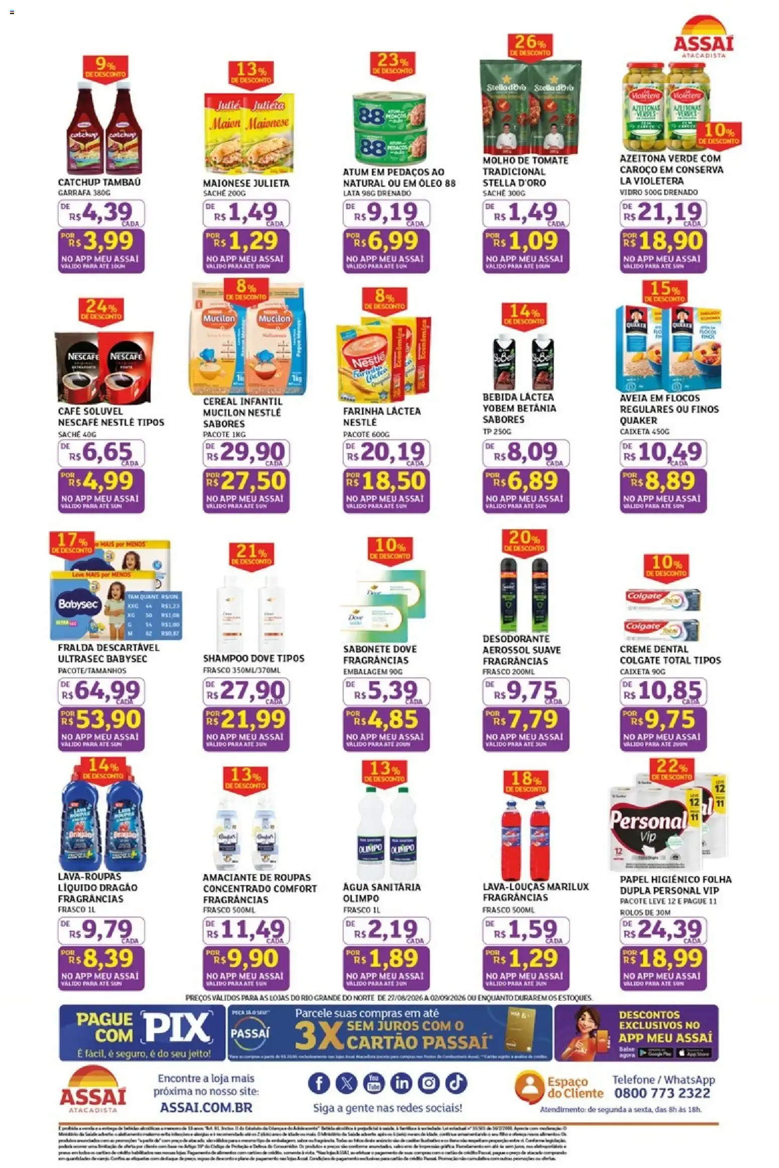 Encarte de Assaí Atacadista ofertas - RN de 27/08/2026 | Promoções Online 27 de agosto até 2 de setembro 2026 - Pagina 2