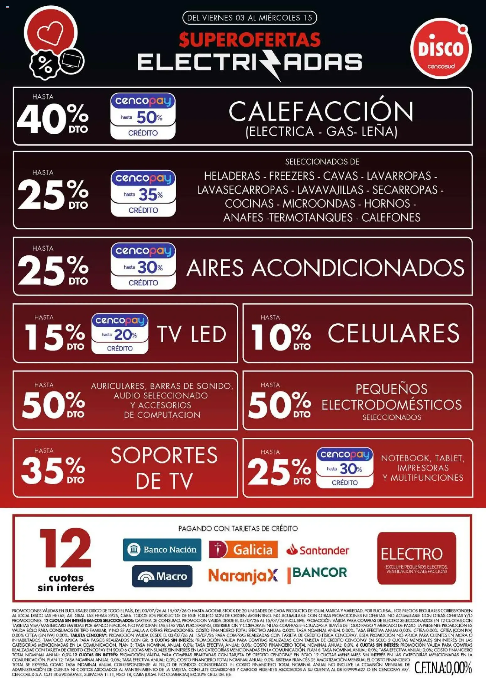 Ofertas de Disco - Electro, T. Libre y más del 03/07/2026 - 15/07/2026 3 de julio al 15 de julio 2026 - Página 1 del catálogo