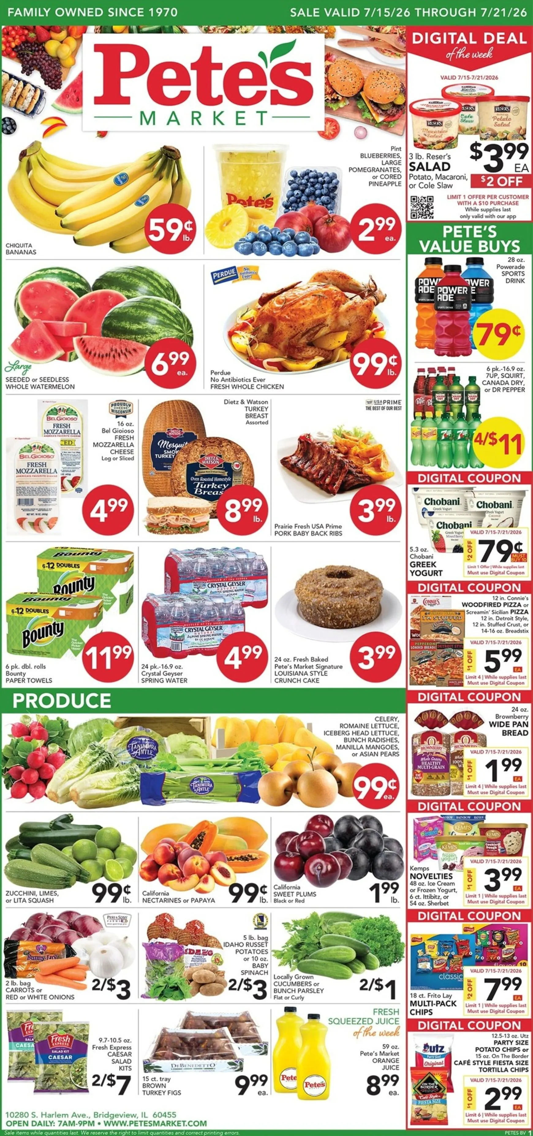 Weekly ad Current Pete's Fresh Market - Bridgeview leaflet valid from Wednesday 07/15/2026 to Tuesday 07/21/2026 from July 15 to July 21 2026 - Page 1