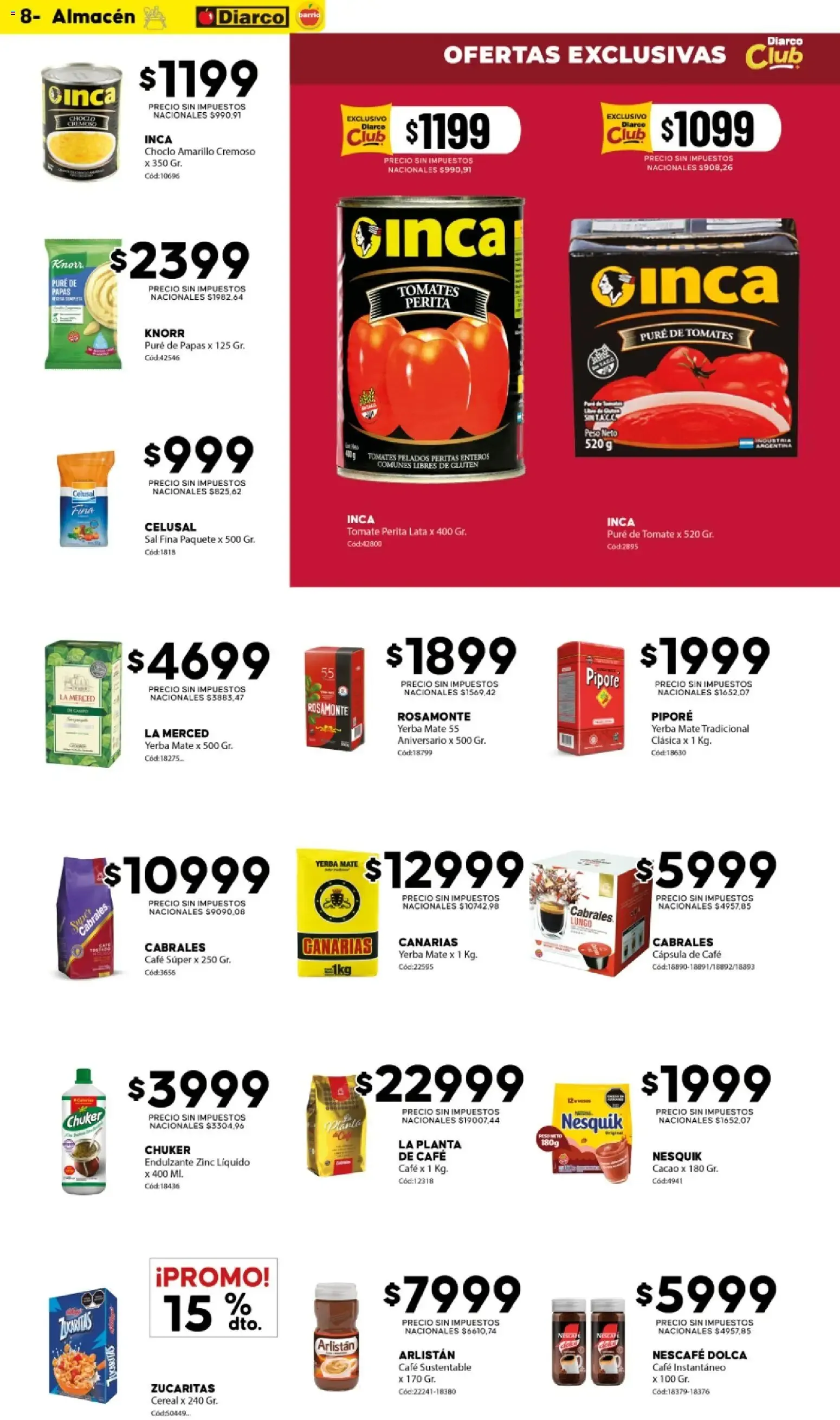 Ofertas de Diarco Ofertas del 19/10/2026 - 23/10/2026 19 de octubre al 23 de octubre 2026 - Página 8 del catálogo