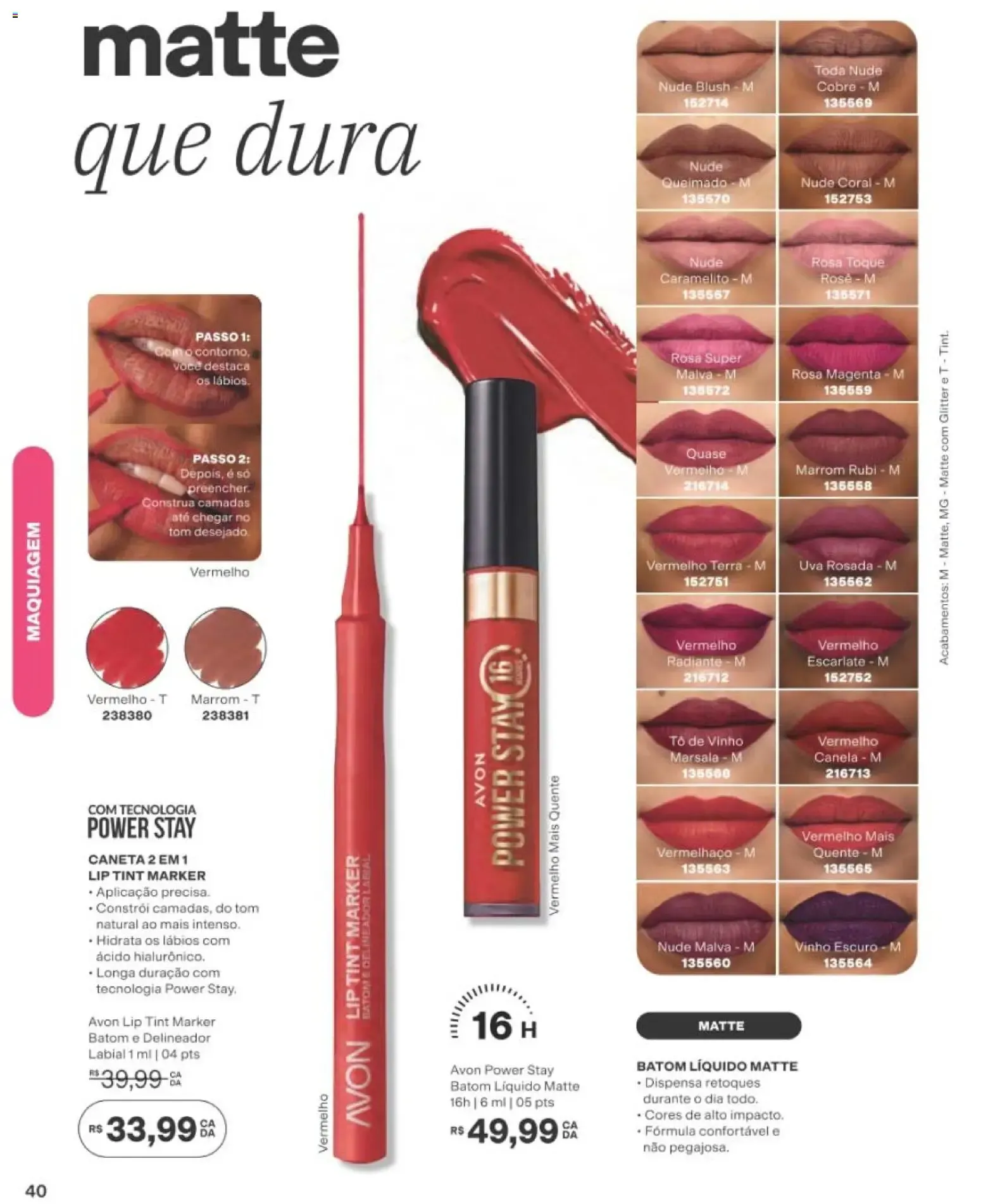 Encarte de Avon - Novo Sérum Lip Gloss - Ciclo 15/2026 21 de setembro até 12 de outubro 2026 - Pagina 40