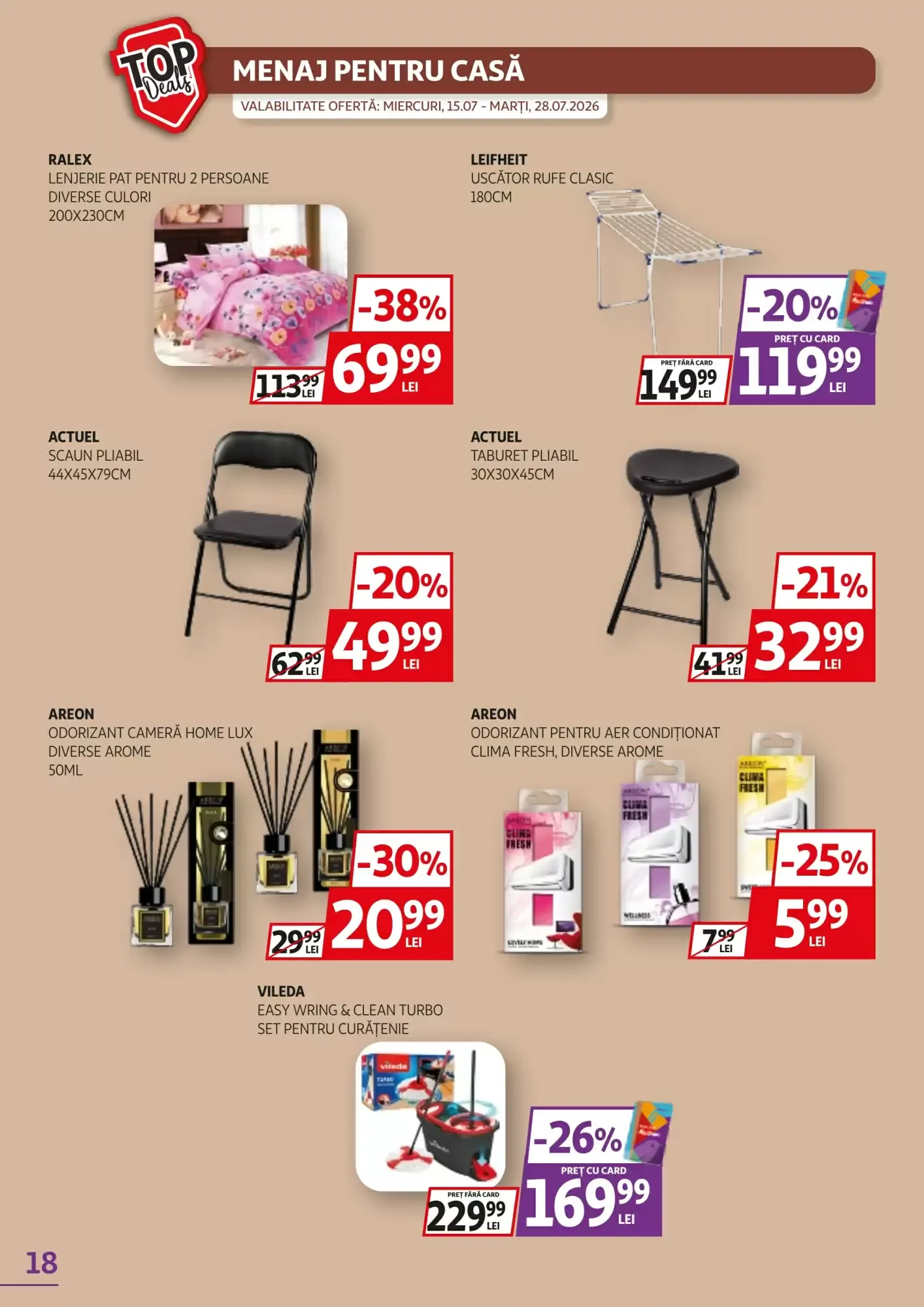 Catalog Catalog Auchan de la 15 iulie până la 28 iulie 2026 - Revista Pagina 18