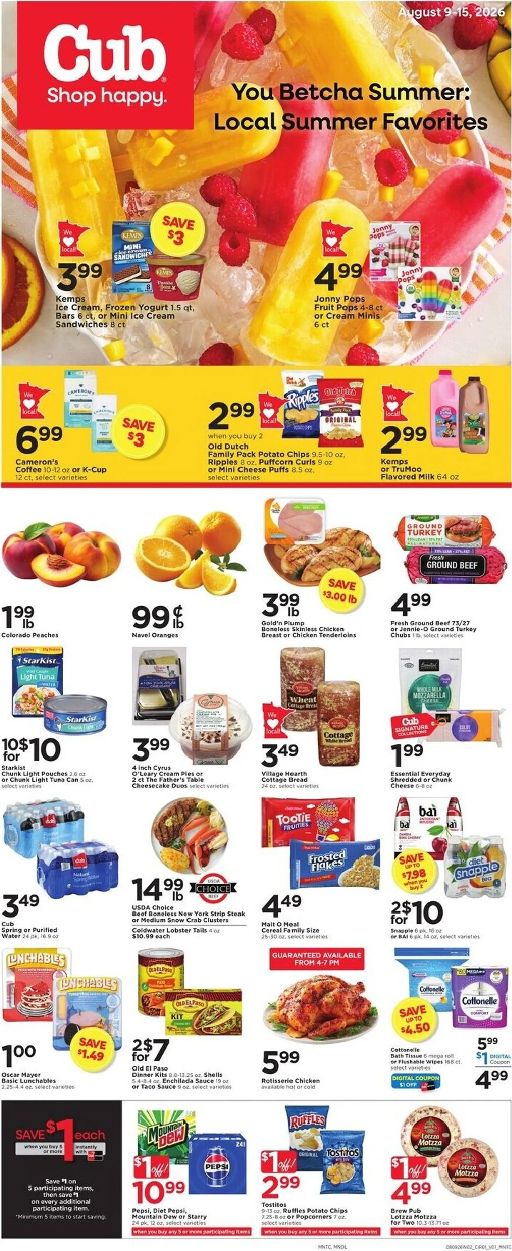 Weekly ad You Betcha Summer: Local Summer Favorites from August 9 to August 15 2026 - Page 1