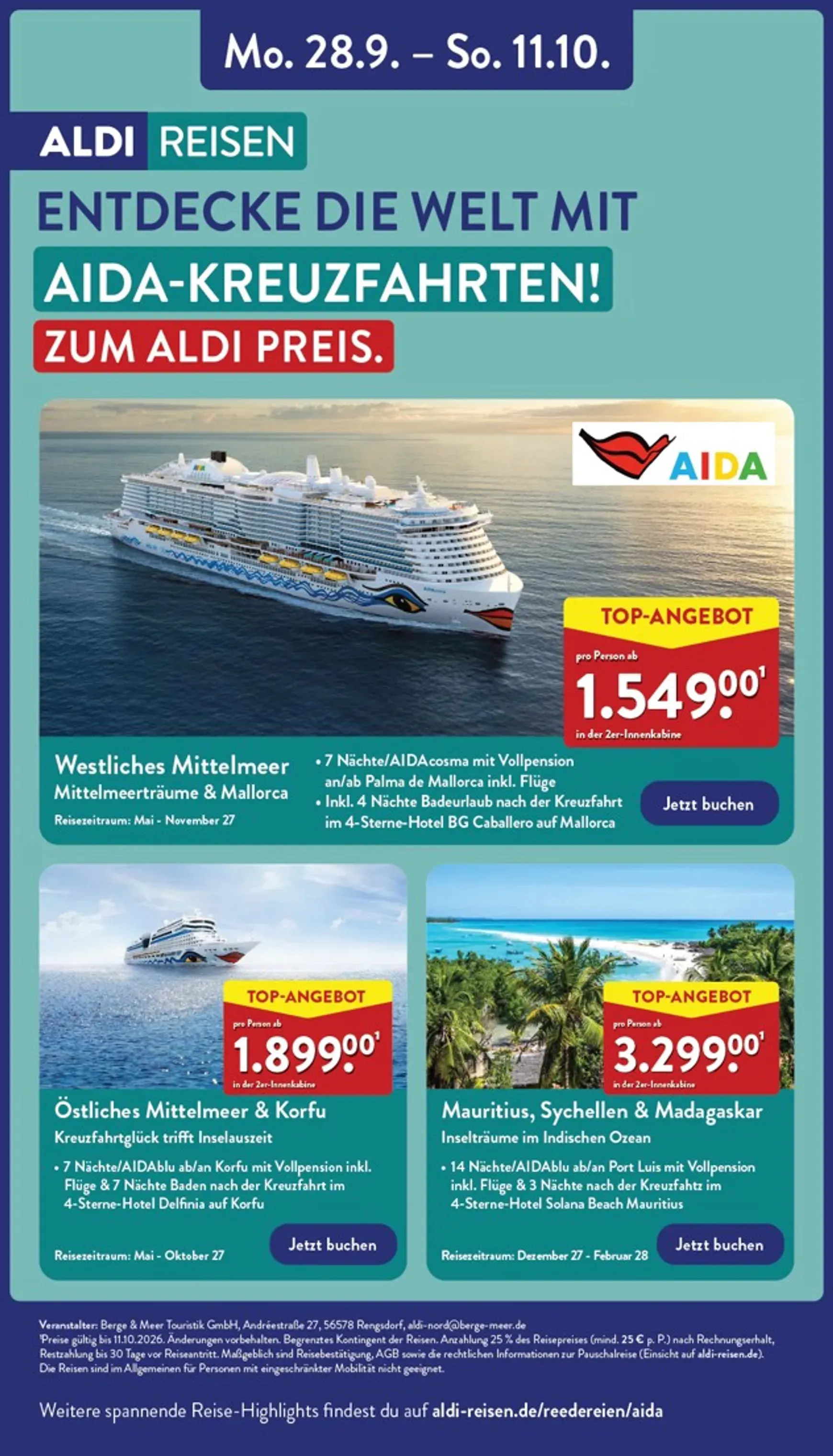 ALDI NORD Prospekt nächste Woche – von Montag 05.10.2026 bis Samstag 10.10.2026 von 5. Oktober bis 10. Oktober 2026 - Prospekt seite 45