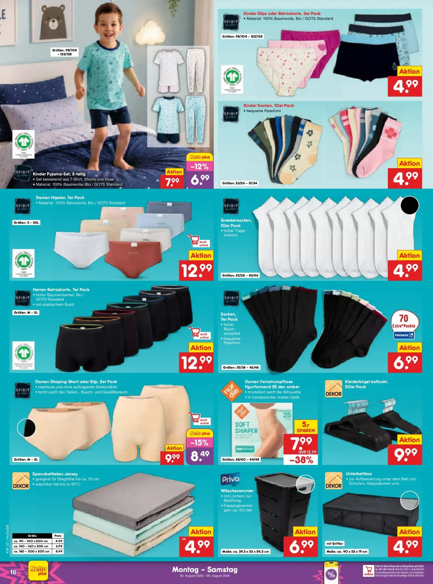 Netto Marken Discount Prospekt – von Montag 03.08.2026 bis Samstag 08.08.2026 von 3. August bis 8. August 2026 - Prospekt seite 32