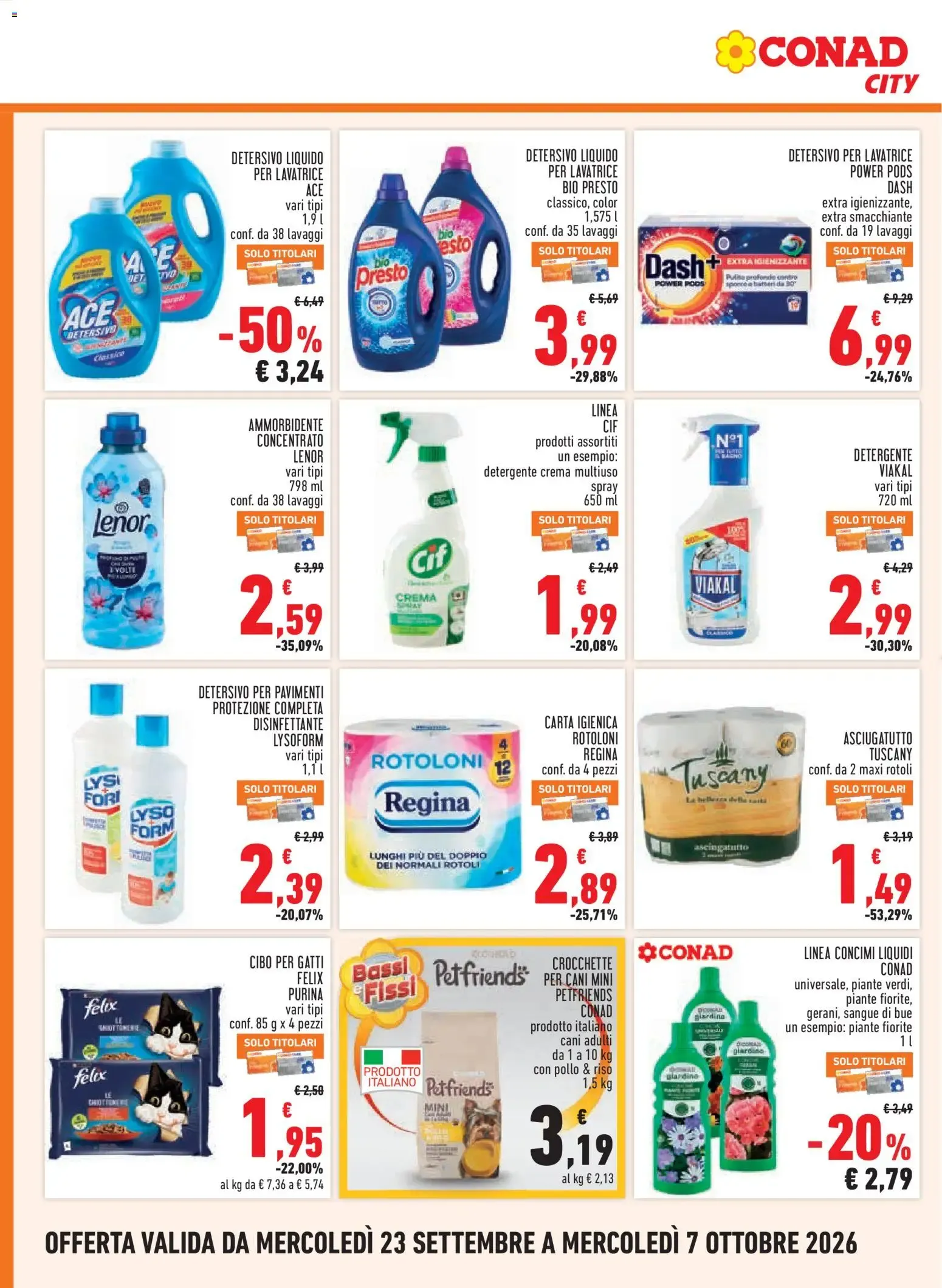 Volantino Conad City: Taglio Netto da 23 settembre a 7 ottobre di 2026 - Pagina del volantino 14