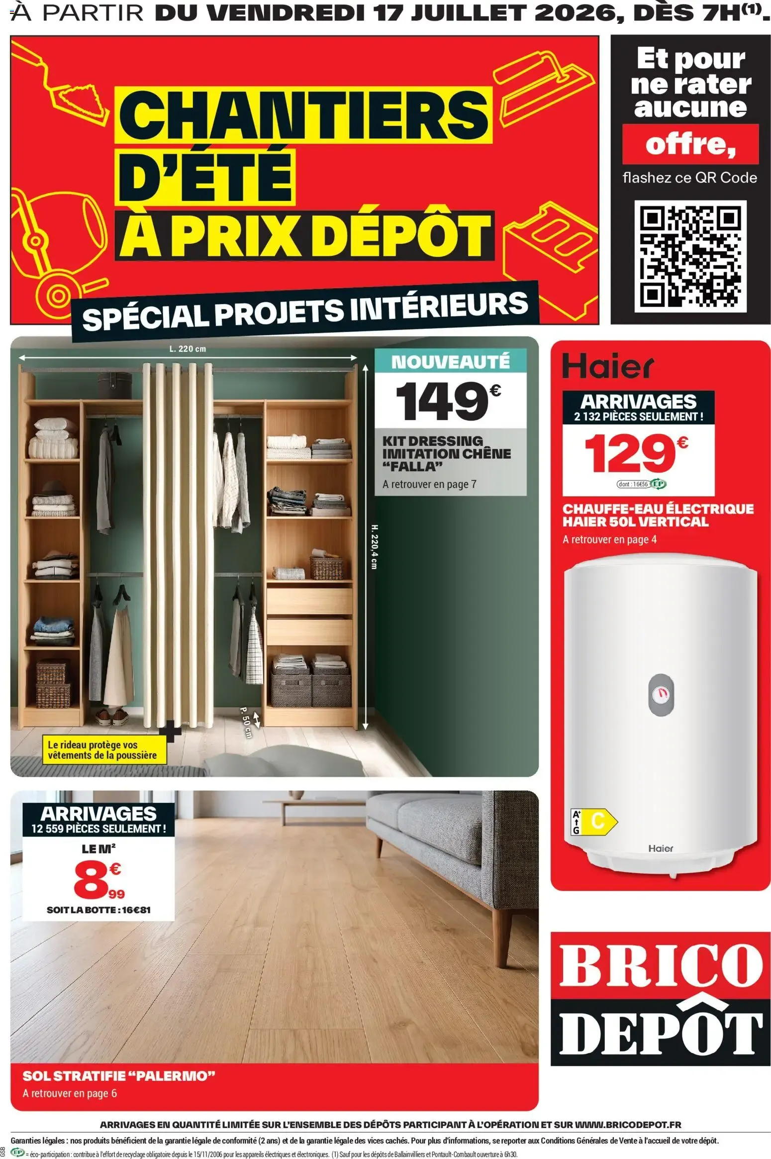 Brico Dépôt catalogue à partir du 17/07/2026 - promo en ligne du 17 juillet au 30 juillet 2026 - Catalogue page 1