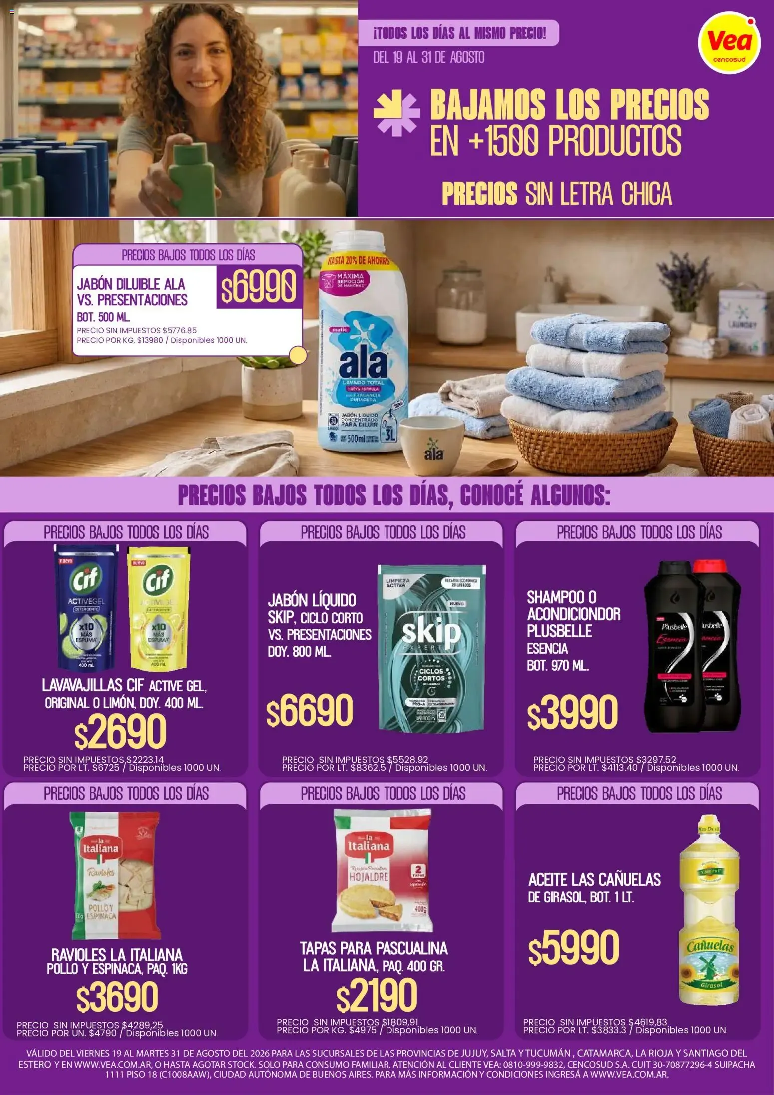 Ofertas de Vea - Folleto Precios Bajos NOA del 19/08/2026 - 31/08/2026 19 de agosto al 31 de agosto 2026 - Página 2 del catálogo