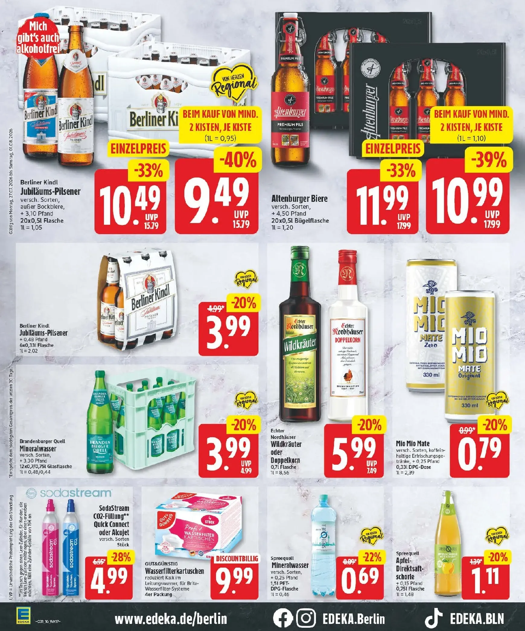 Edeka Prospekt – von Montag 27.07.2026 bis Samstag 01.08.2026 von 27. Juli bis 1. August 2026 - Prospekt seite 16
