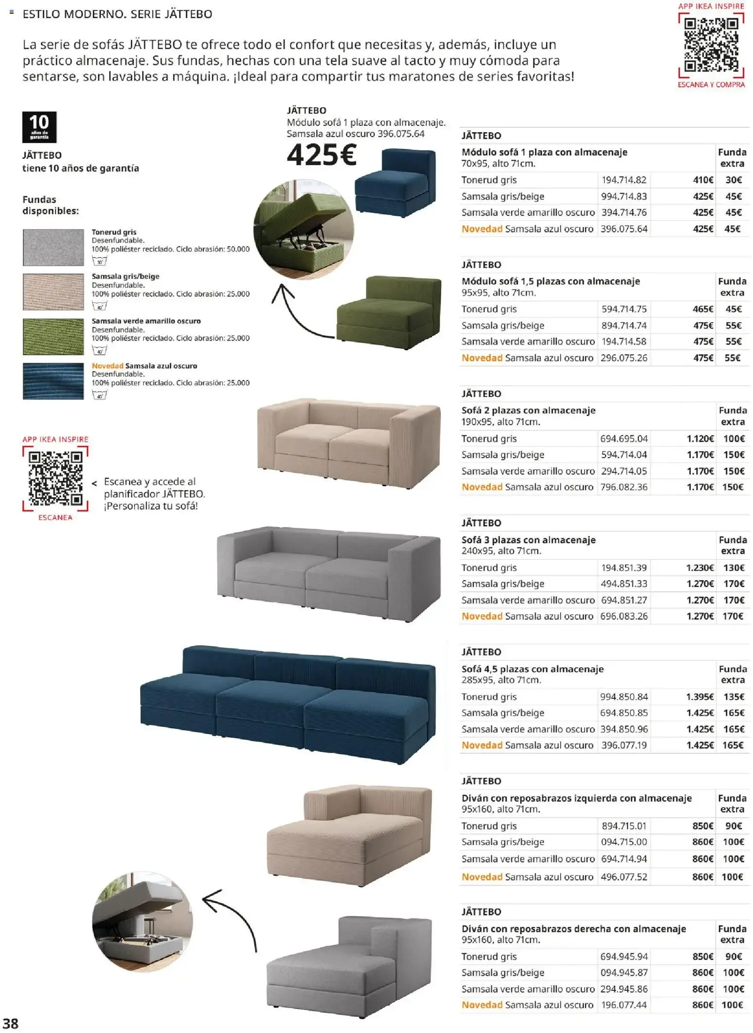 Catálogo de Guía de Compra Sofás IKEA 7 de mayo al 31 de agosto 2026 - Página 38