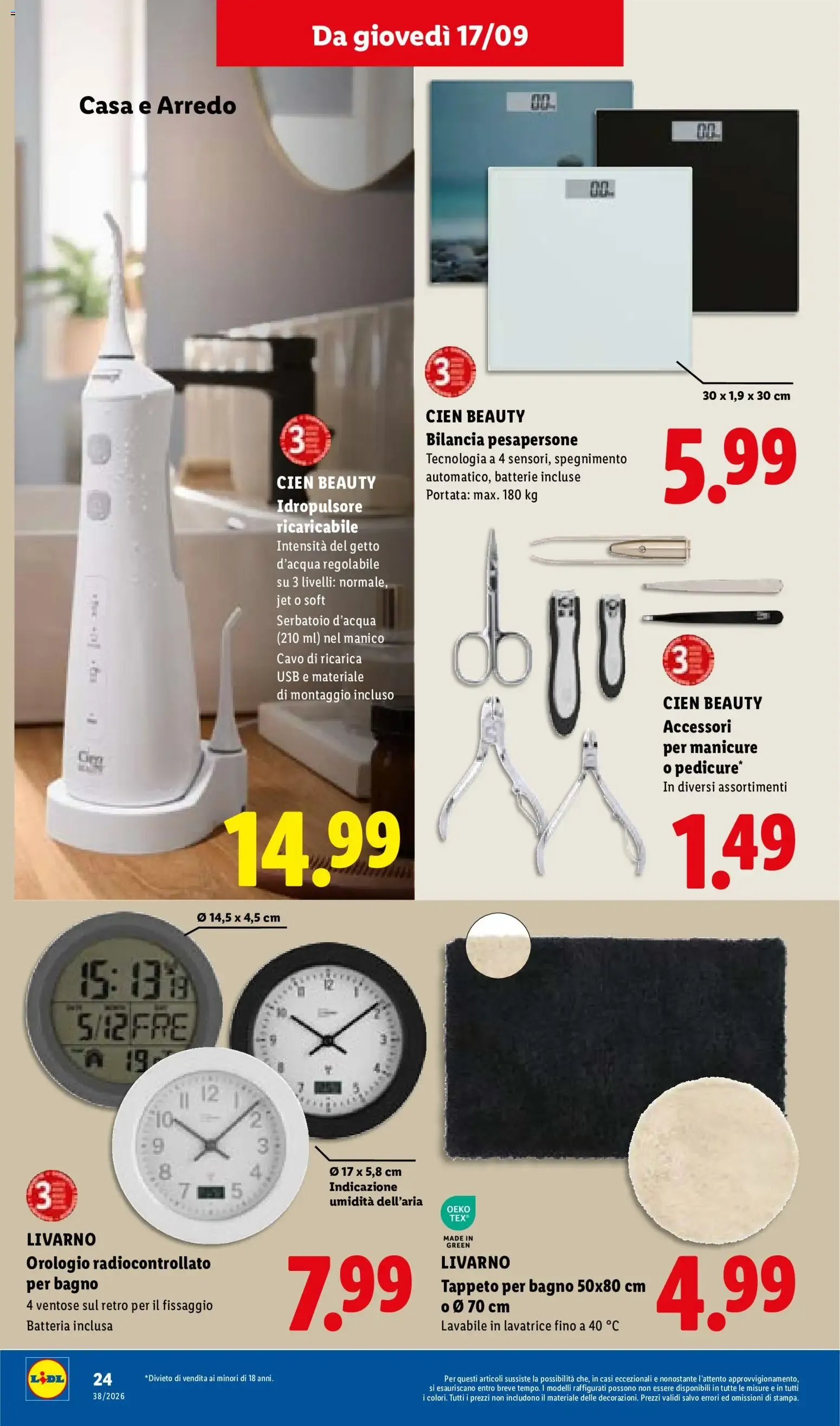 Lidl XXL Grande formato, grande convenienza y Mega Offerte da 17 settembre a 23 settembre di 2026 - Pagina del volantino 30