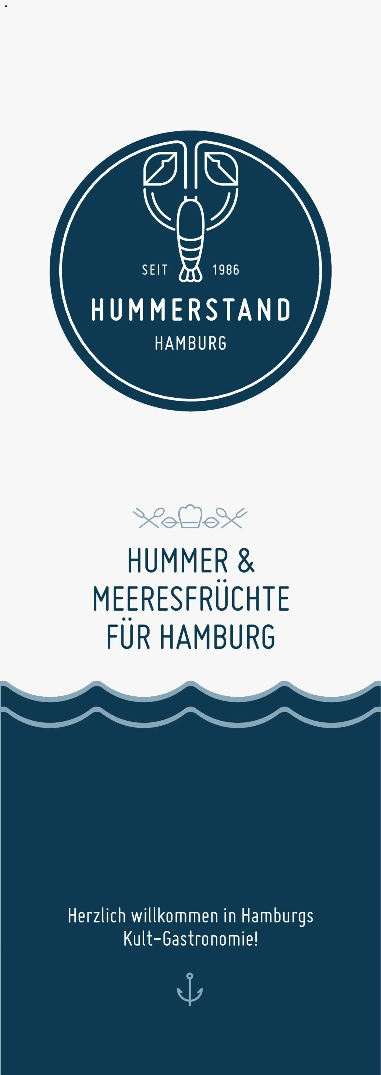 Hummerstand Hamburg: Hummer & Meeresfrüchte für Hamburg von 1. Juni bis 31. August 2026 - Prospekt seite 1