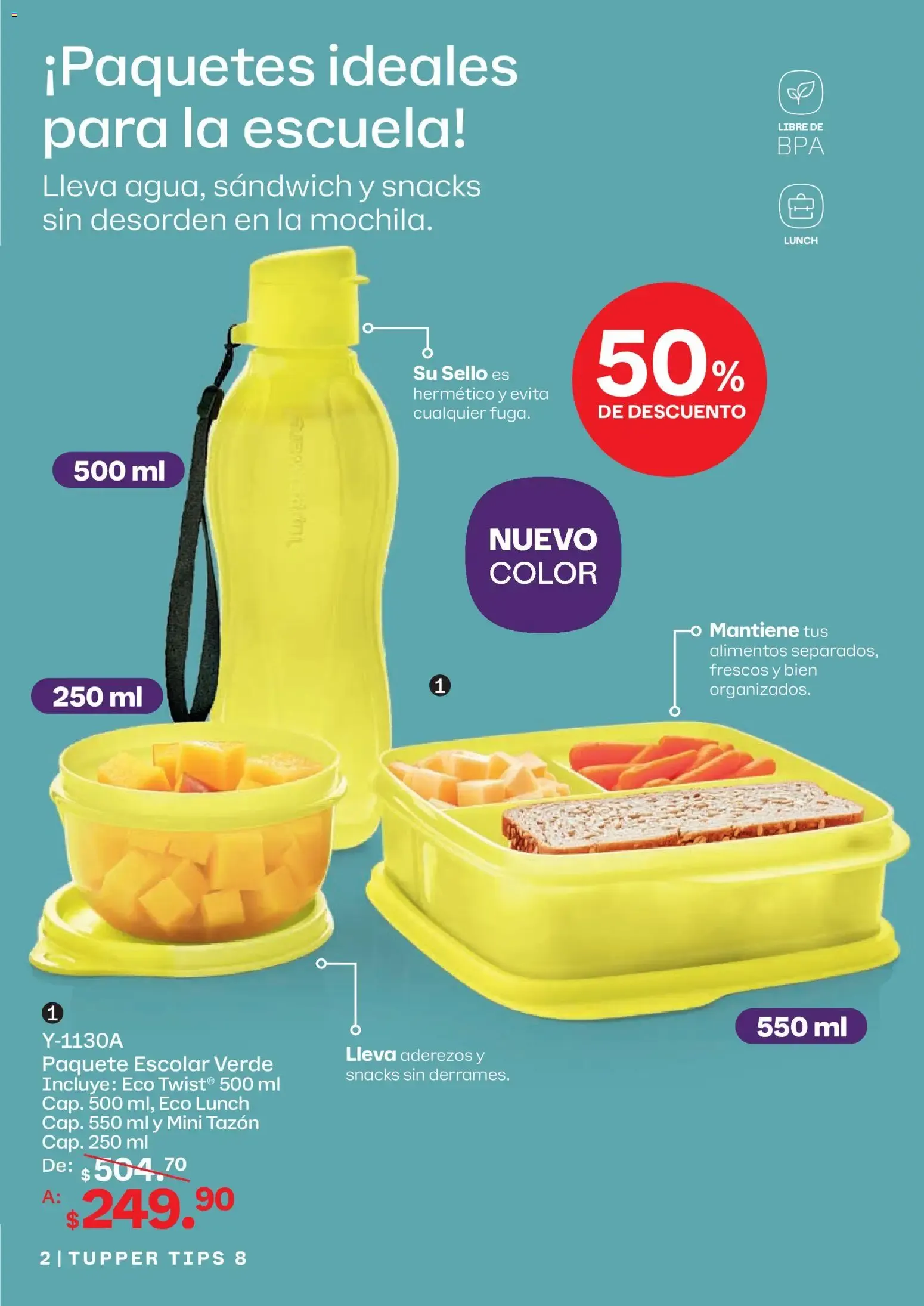 Catálogo de Tupperware Tips 08: Lo Mejor para el Regreso a Clases 13 de julio al 9 de agosto 2026 - Pagina 2