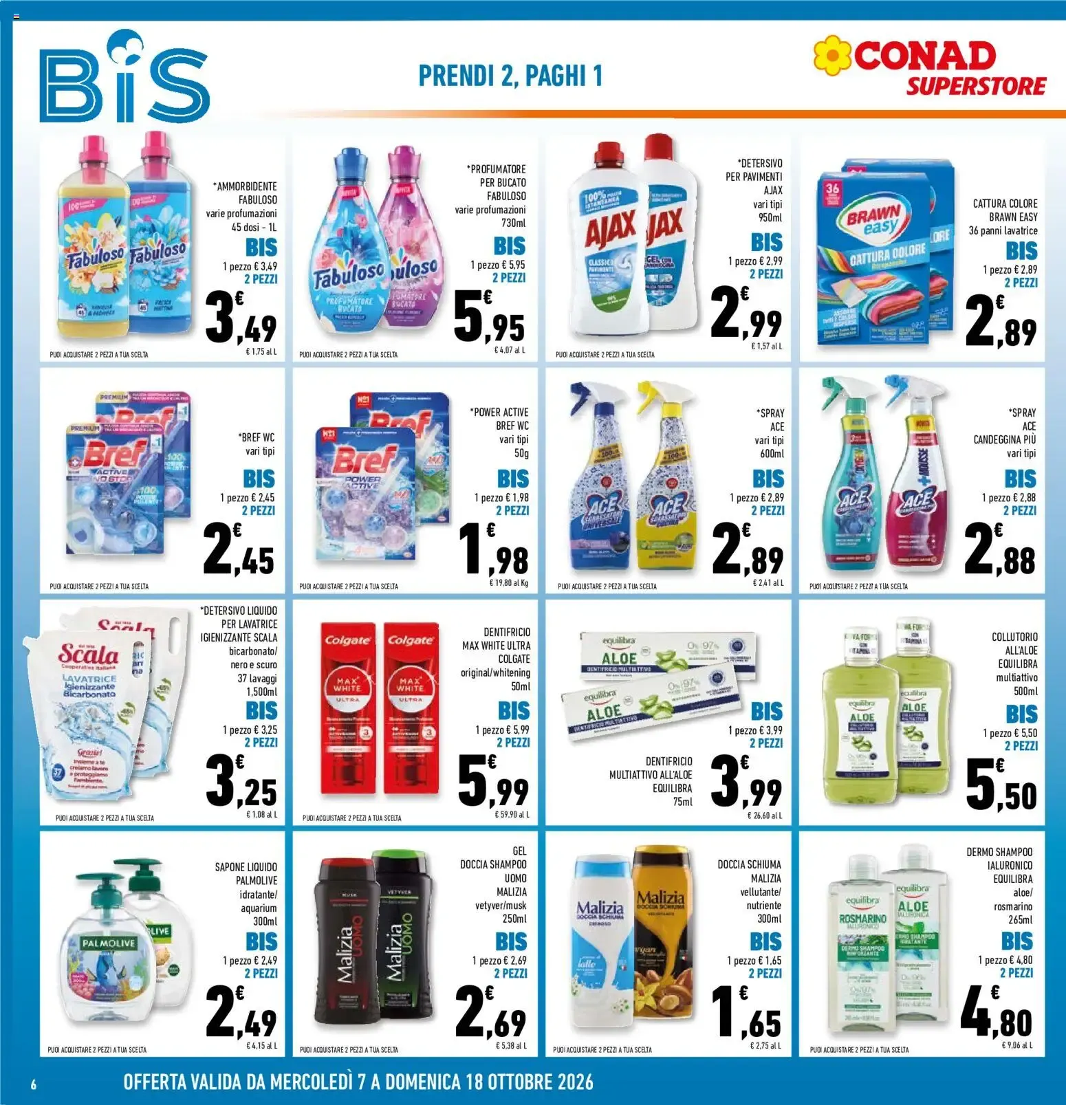 Anteprima volantino Conad dal 07/10/2026 prossima settimana da 7 ottobre a 18 ottobre di 2026 - Pagina del volantino 6
