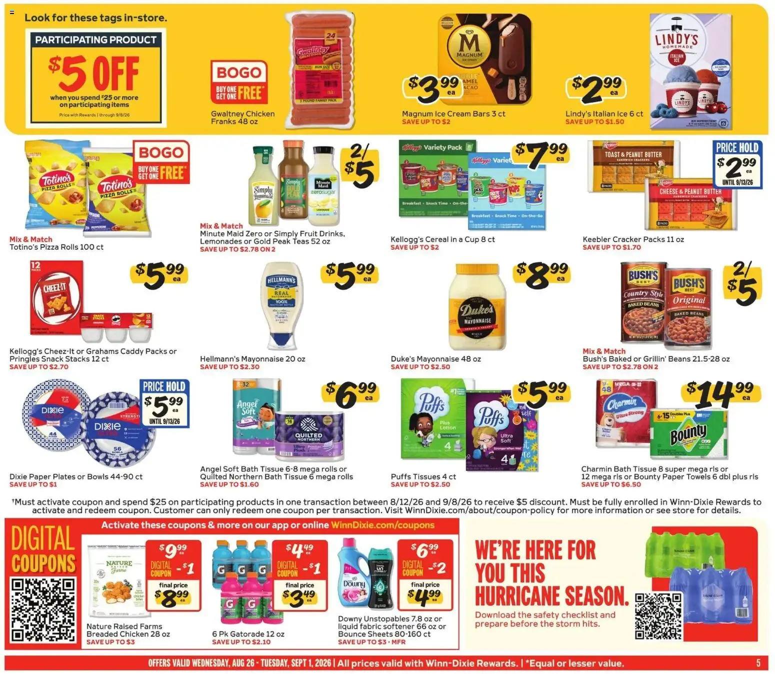 Weekly ad Winn Dixie Weekly Ad (08/26 - 09/01 2026) - Flyer from August 26 to September 1 2026 - Page 5