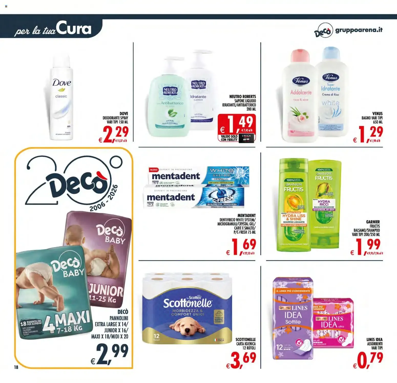 Nuovo Decò volantino Maxistore, Supermercati Lipari dal 21/08/2026 > offerte anteprima 🛍️ da 21 agosto a 31 agosto di 2026 - Pagina del volantino 18