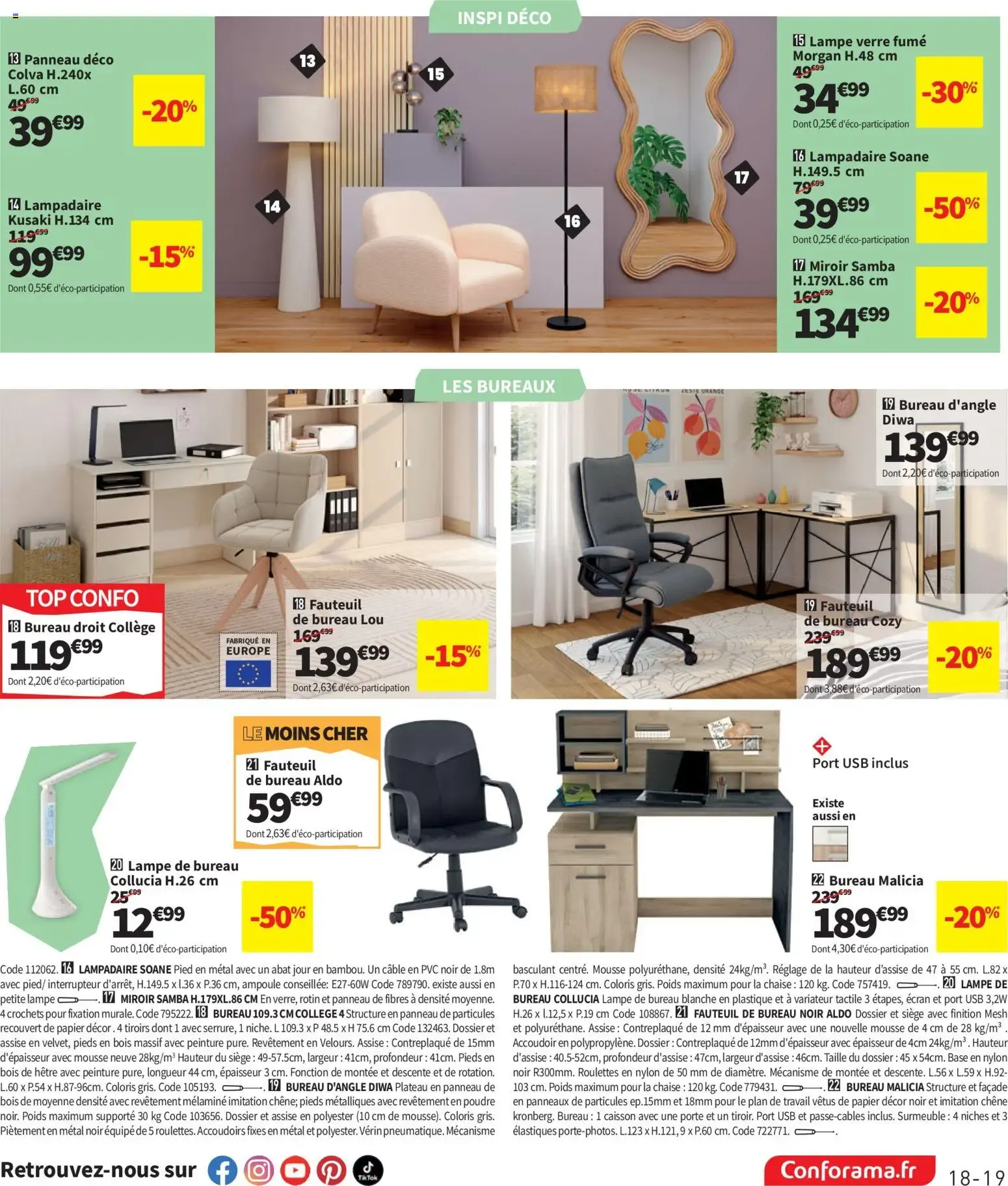 Conforama catalogue à partir du 09/06/2026 - promo en ligne du 9 juin au 6 juillet 2026 - Catalogue page 19