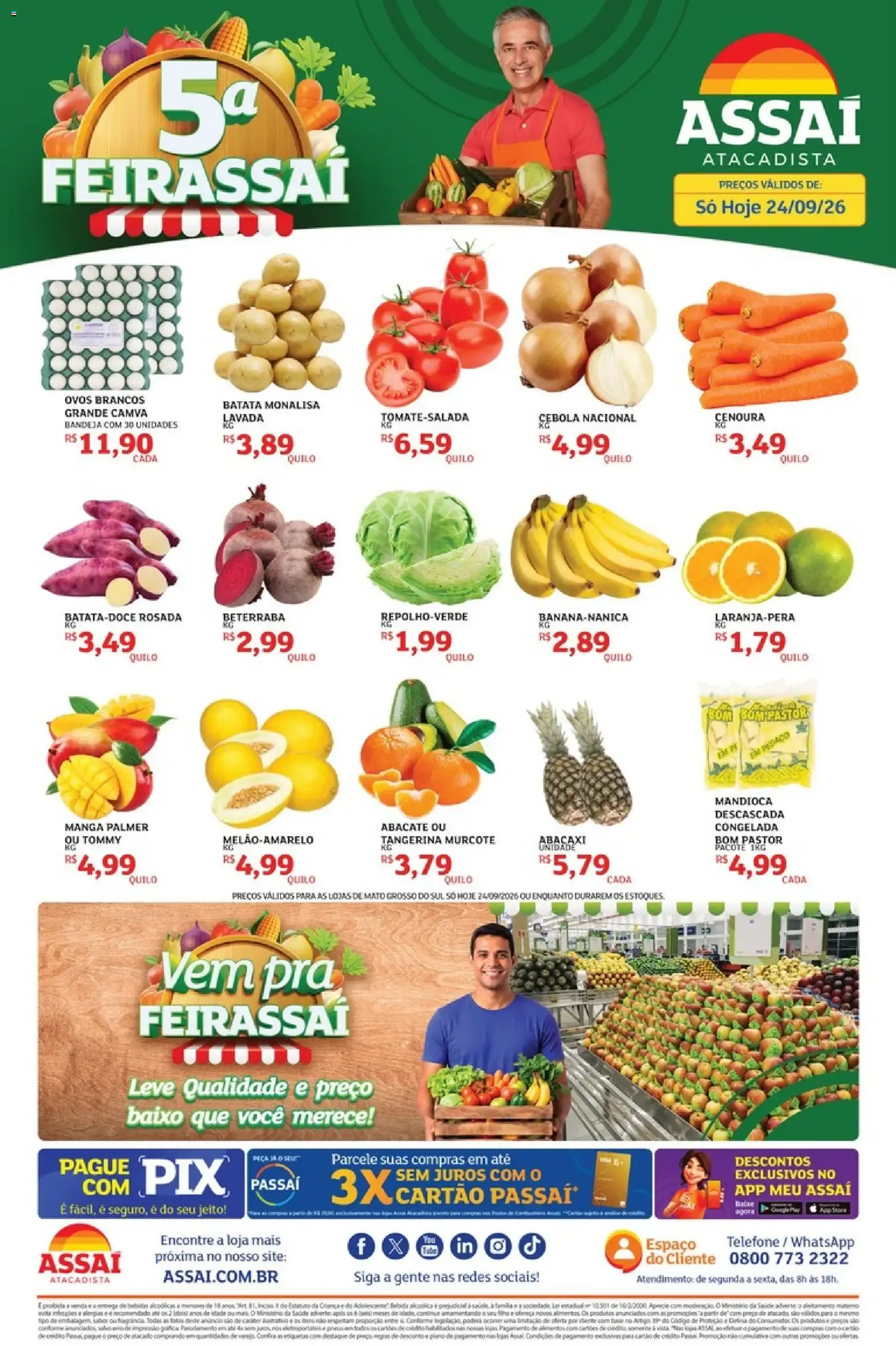 Encarte de Assaí Atacadista ofertas - MS de 24/09/2026 | Promoções Online 24 de setembro até 24 de setembro 2026 - Pagina 1